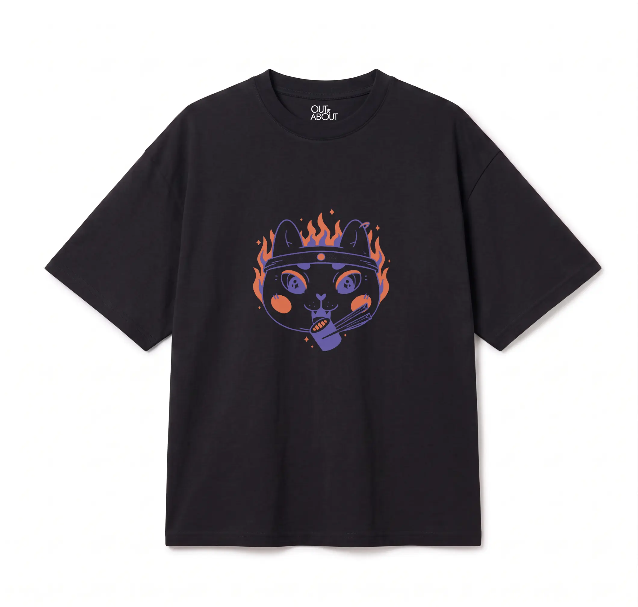 חולצת אוברסייז fire cat חולצת אוברסייז fire cat