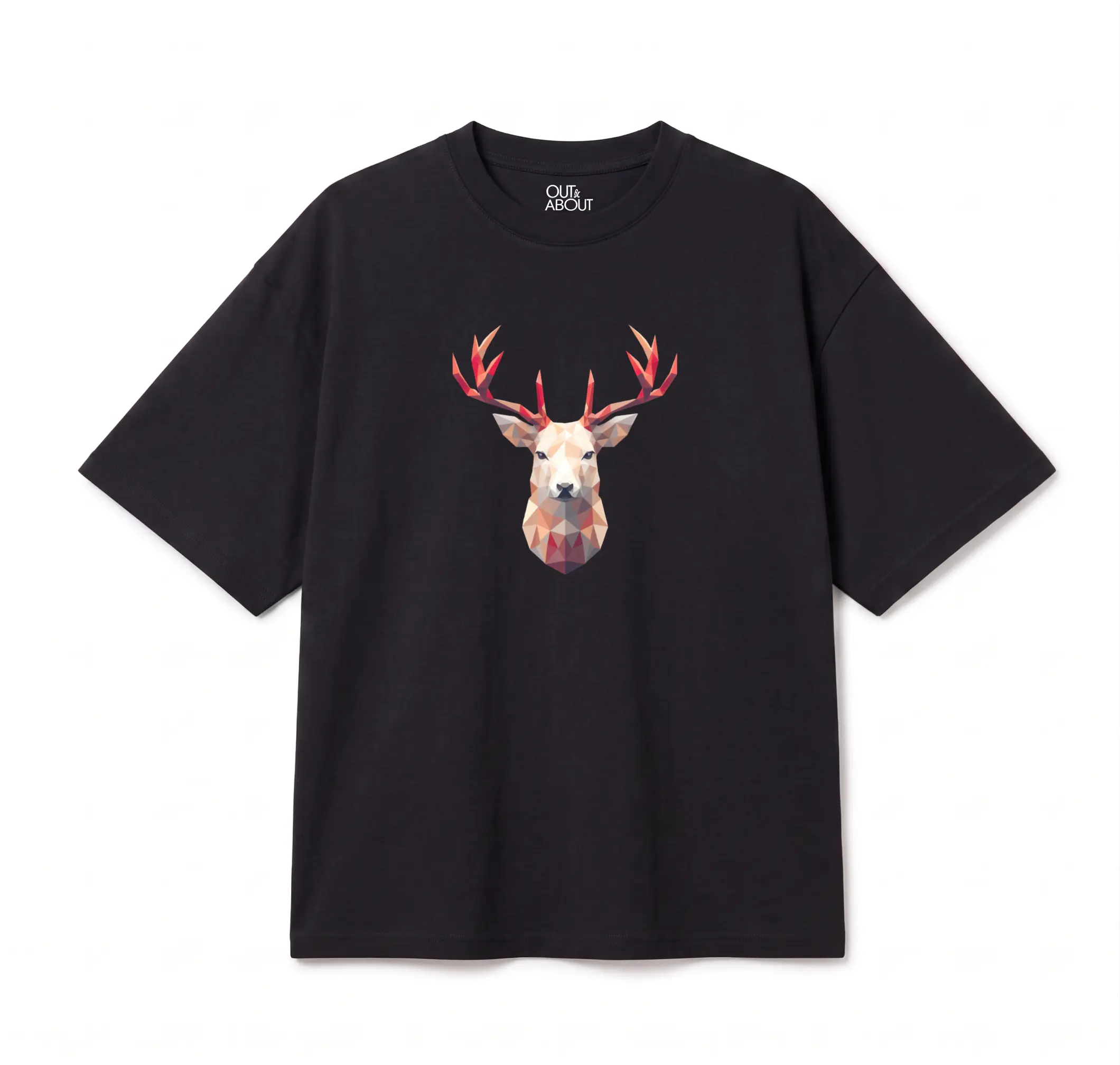 חולצת אוברסייז Triangulated deer 3 חולצת אוברסייז Triangulated deer 3