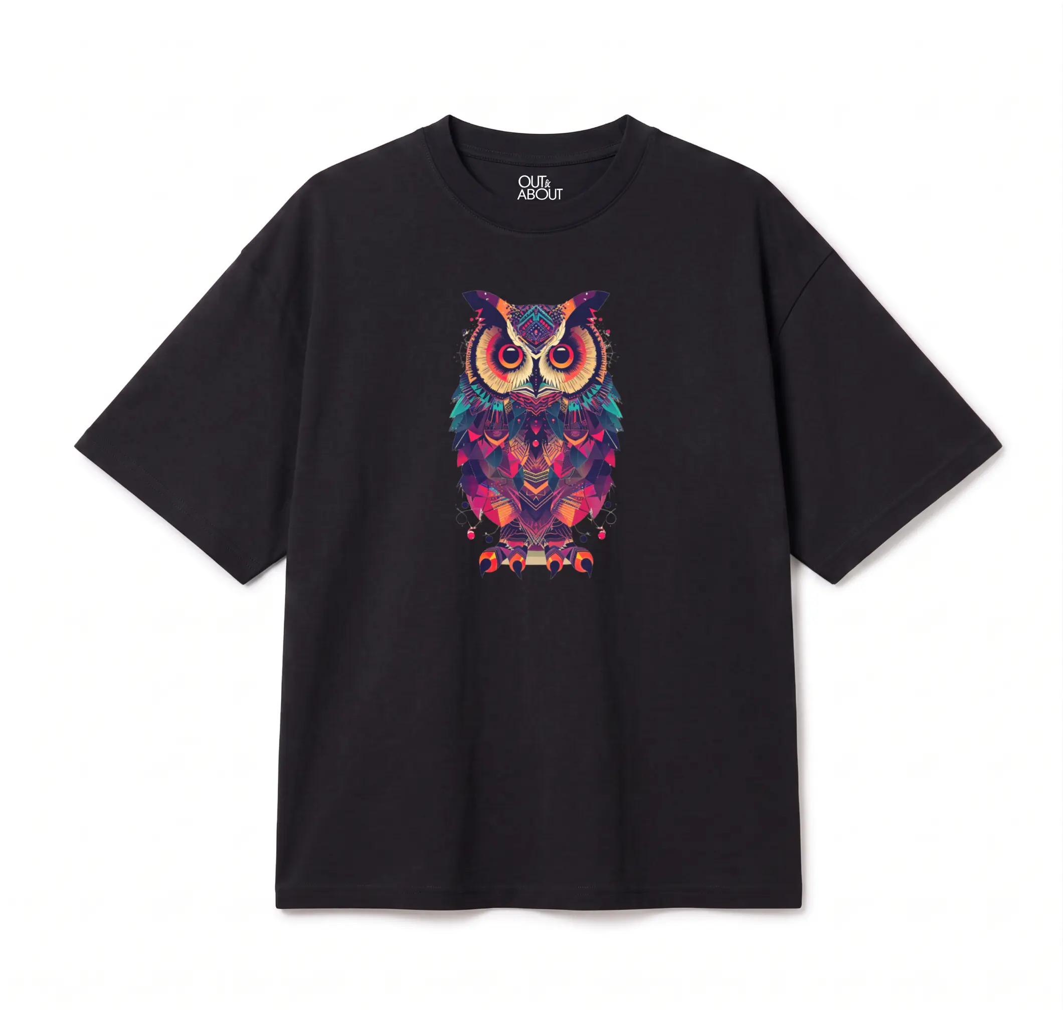 חולצת אוברסייז Triangulated owl 2 חולצת אוברסייז Triangulated owl 2