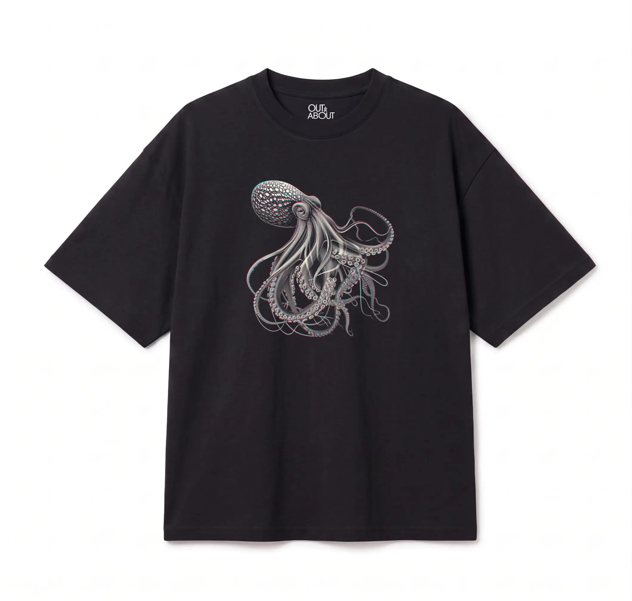 חולצת אוברסייז octopus glow 2 חולצת אוברסייז octopus glow 2