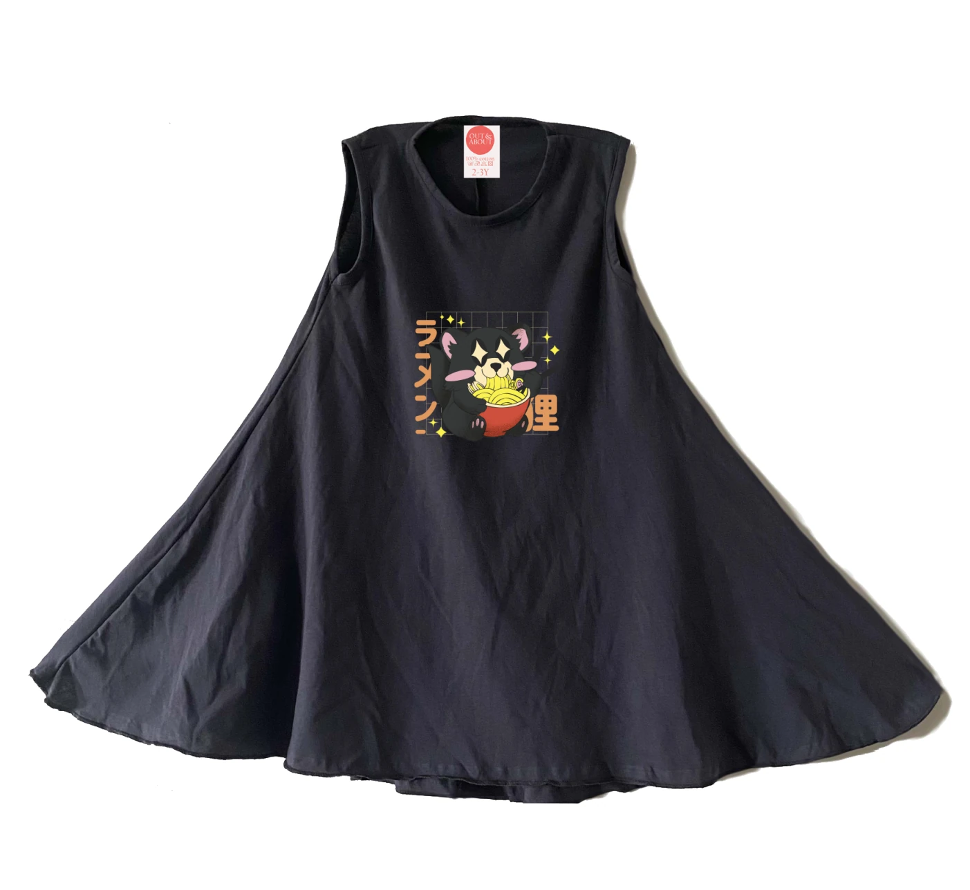 שמלה Kawaii Raccoon Ramen