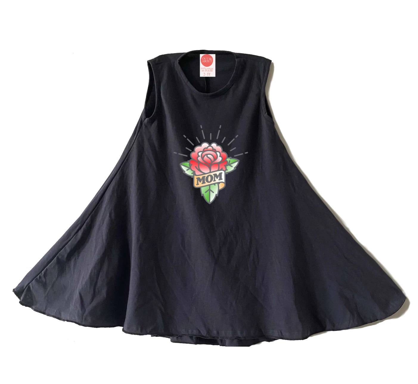 שמלה קעקוע אמא ורד