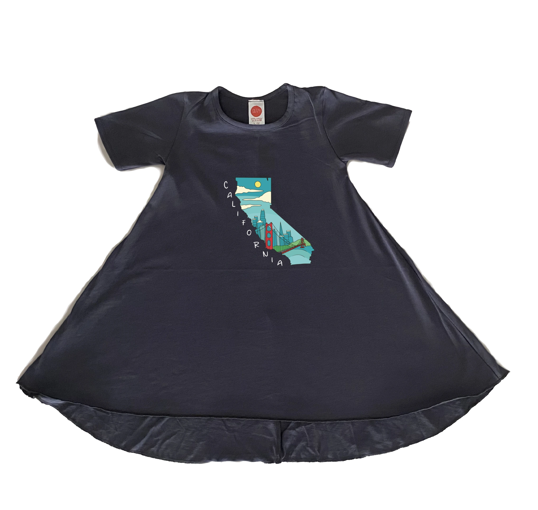 שמלה מפת קליפורניה שמלה מפת קליפורניה