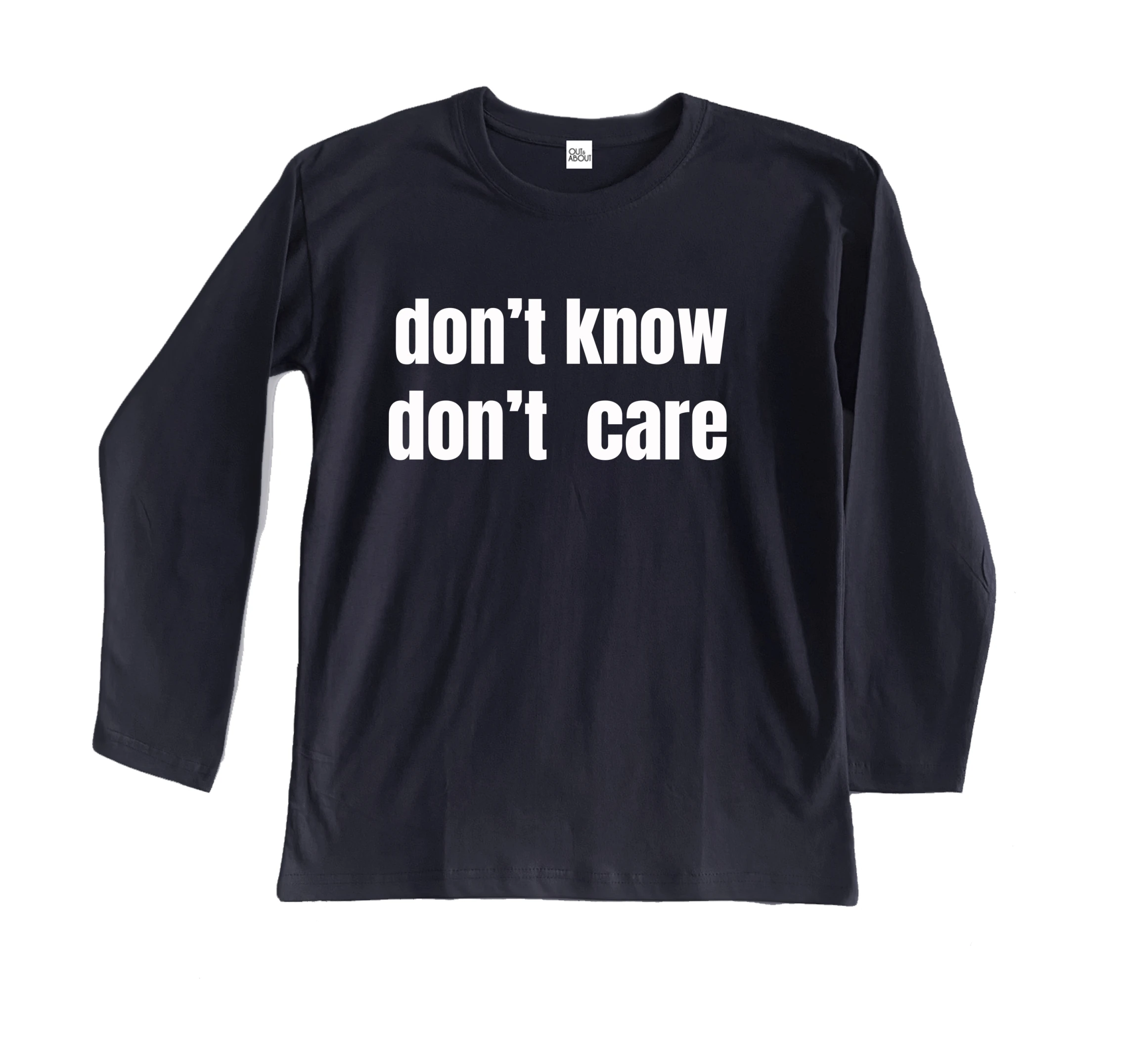 חולצה ארוכה don’t know don’t care חולצה ארוכה don’t know don’t care