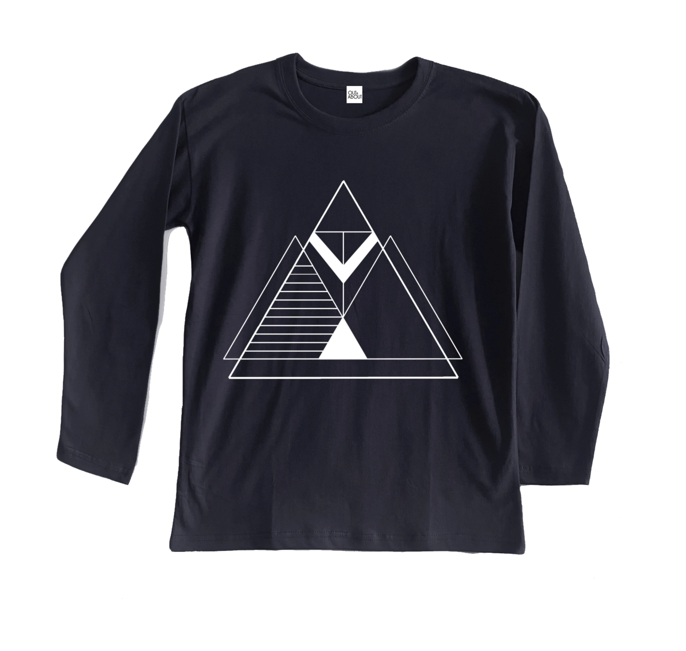 חולצה ארוכה משולש גאומטרי