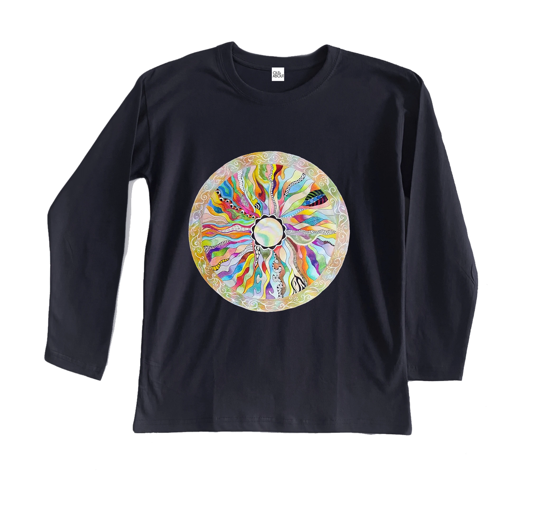 חולצה ארוכה מנדלת גלים חולצה ארוכה מנדלת גלים