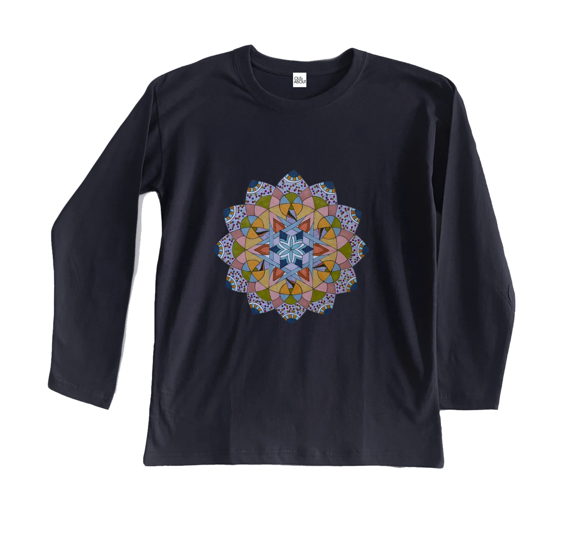 חולצה ארוכה מנדלת קונפטי חולצה ארוכה מנדלת קונפטי