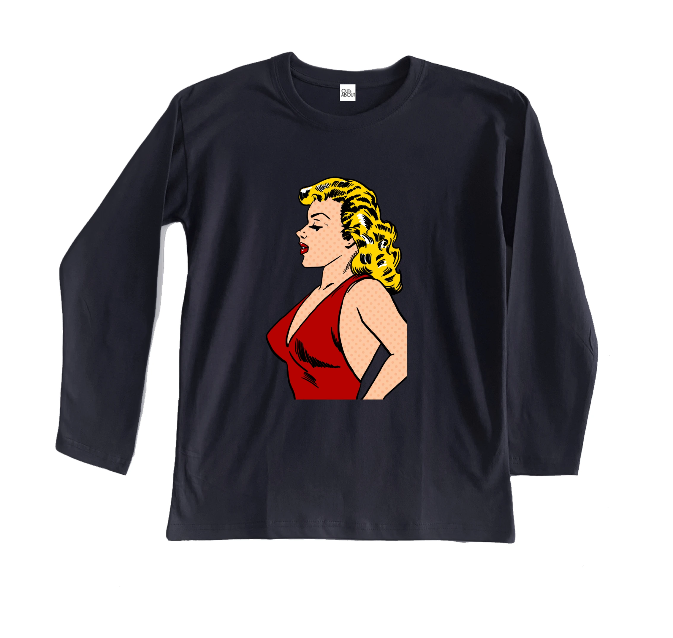 חולצה ארוכה פופ ארט 10 חולצה ארוכה פופ ארט 10