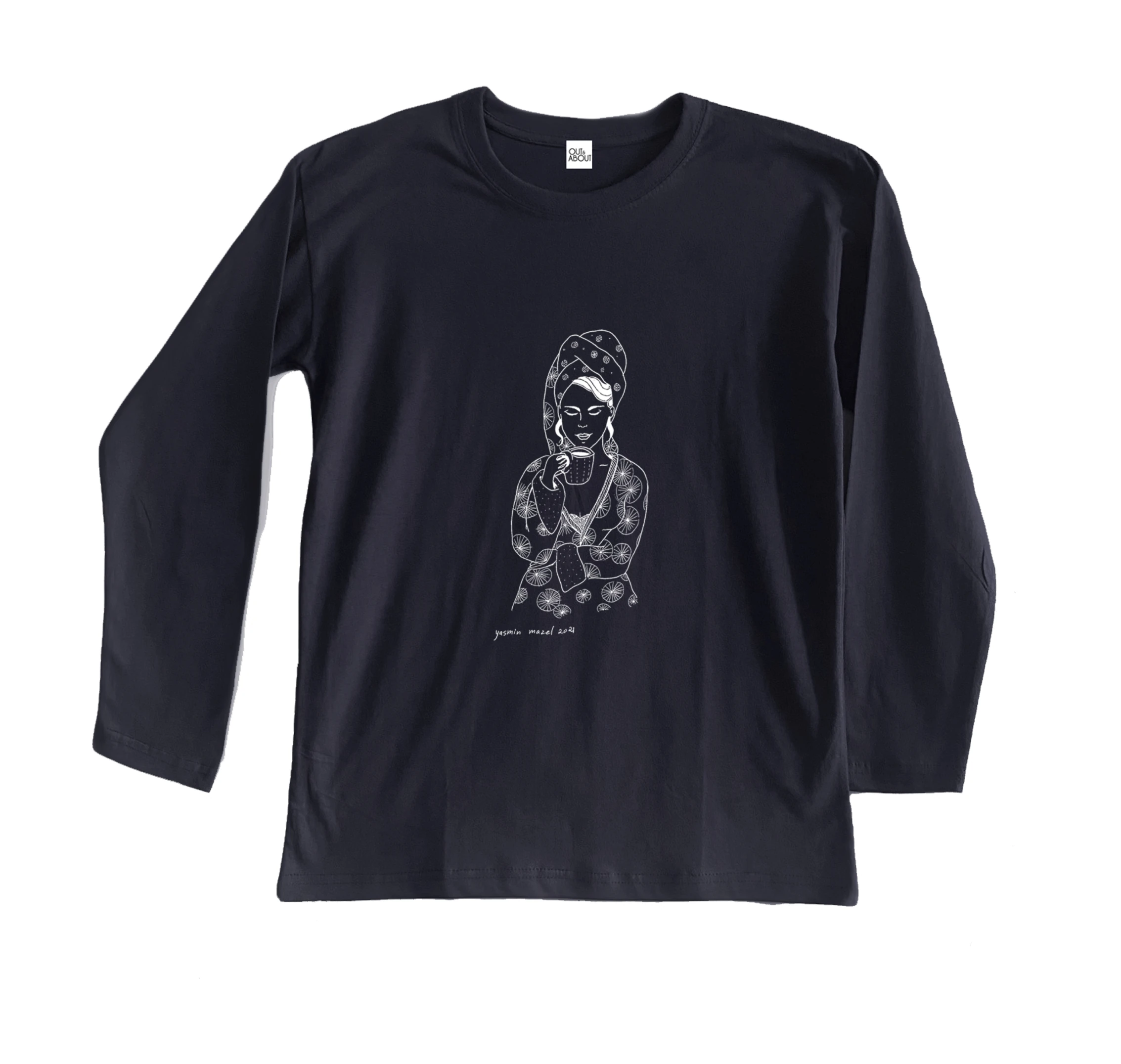 חולצה ארוכה אישה וקפה חולצה ארוכה אישה וקפה