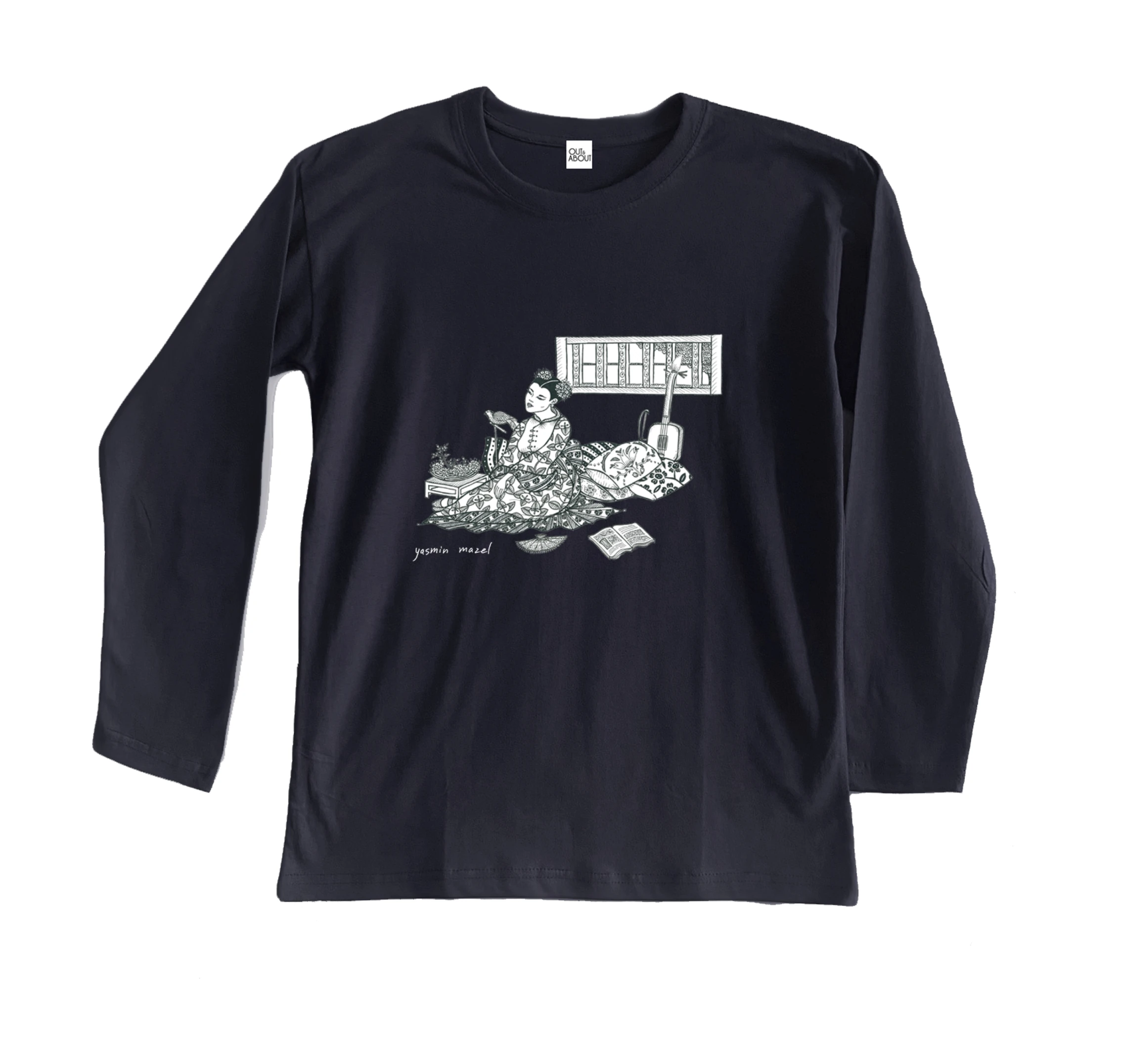 חולצה ארוכה אישה יפנית חולצה ארוכה אישה יפנית