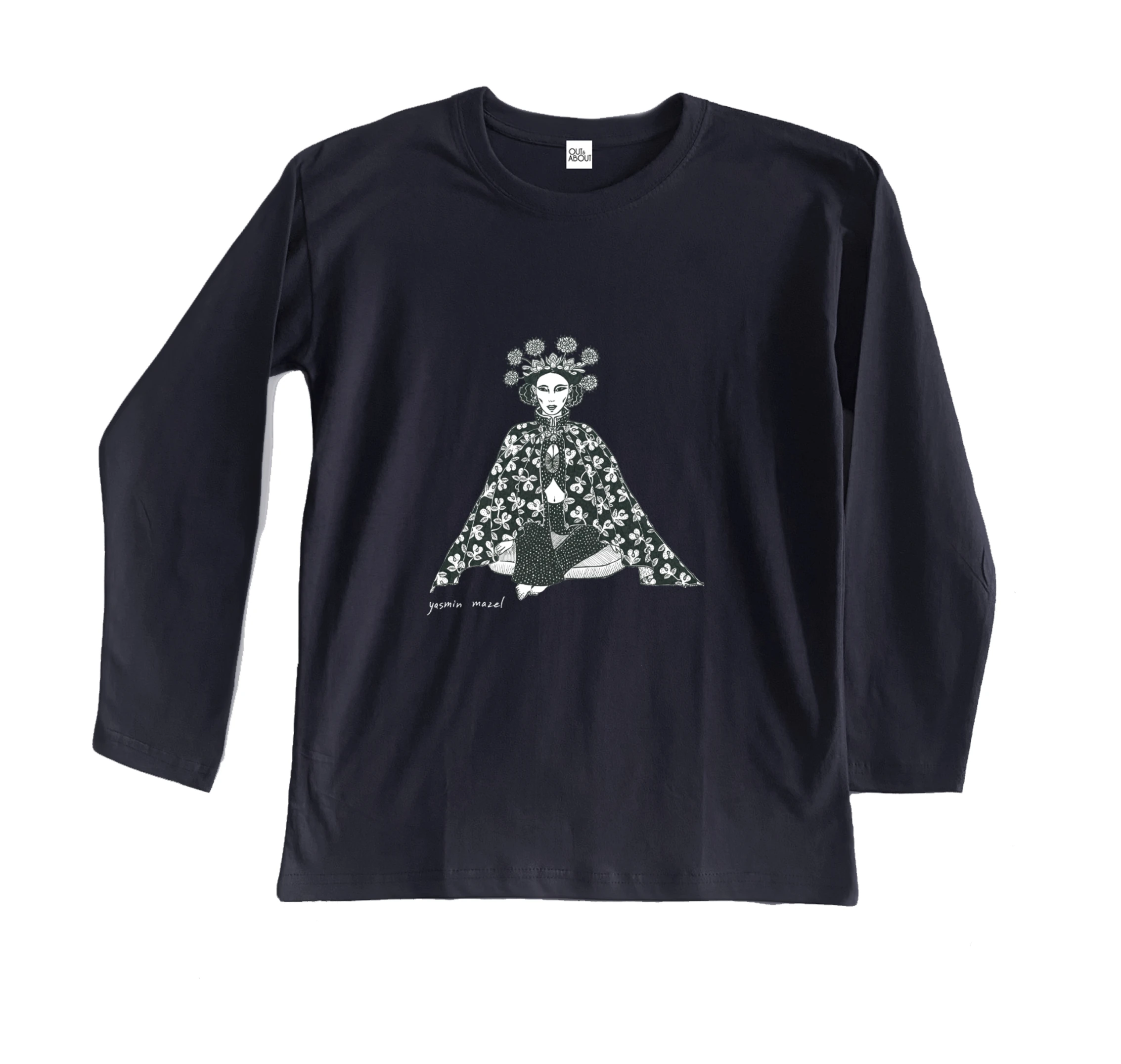 חולצה ארוכה אישה עם כתר