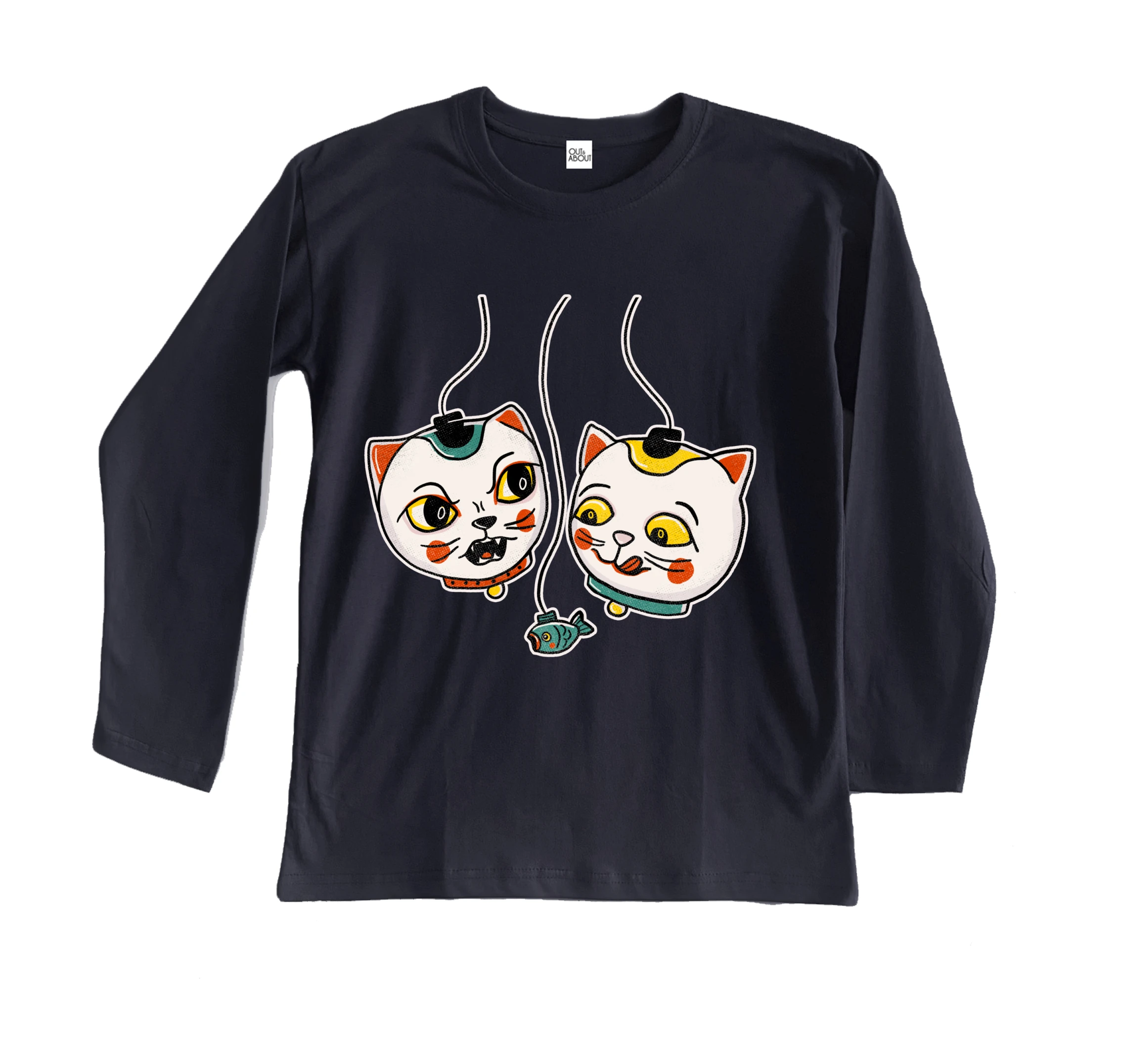 חולצה ארוכה dangle cats חולצה ארוכה dangle cats