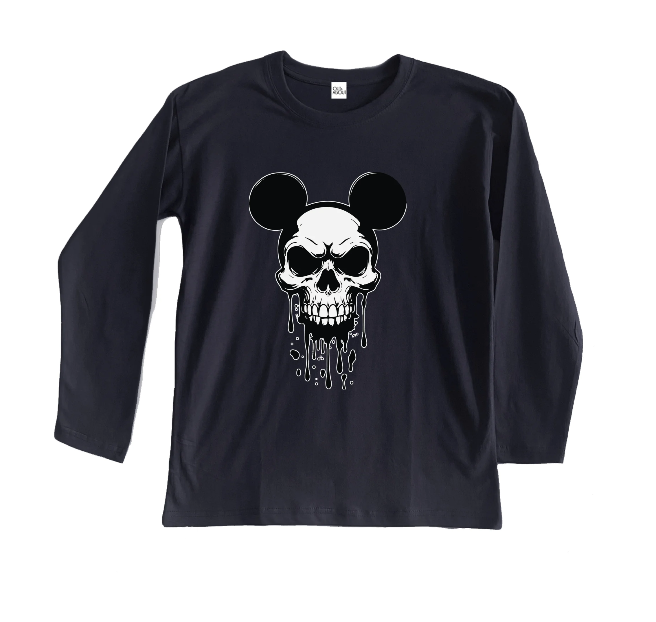 חולצה ארוכה גולגולת מאוס חולצה ארוכה גולגולת מאוס