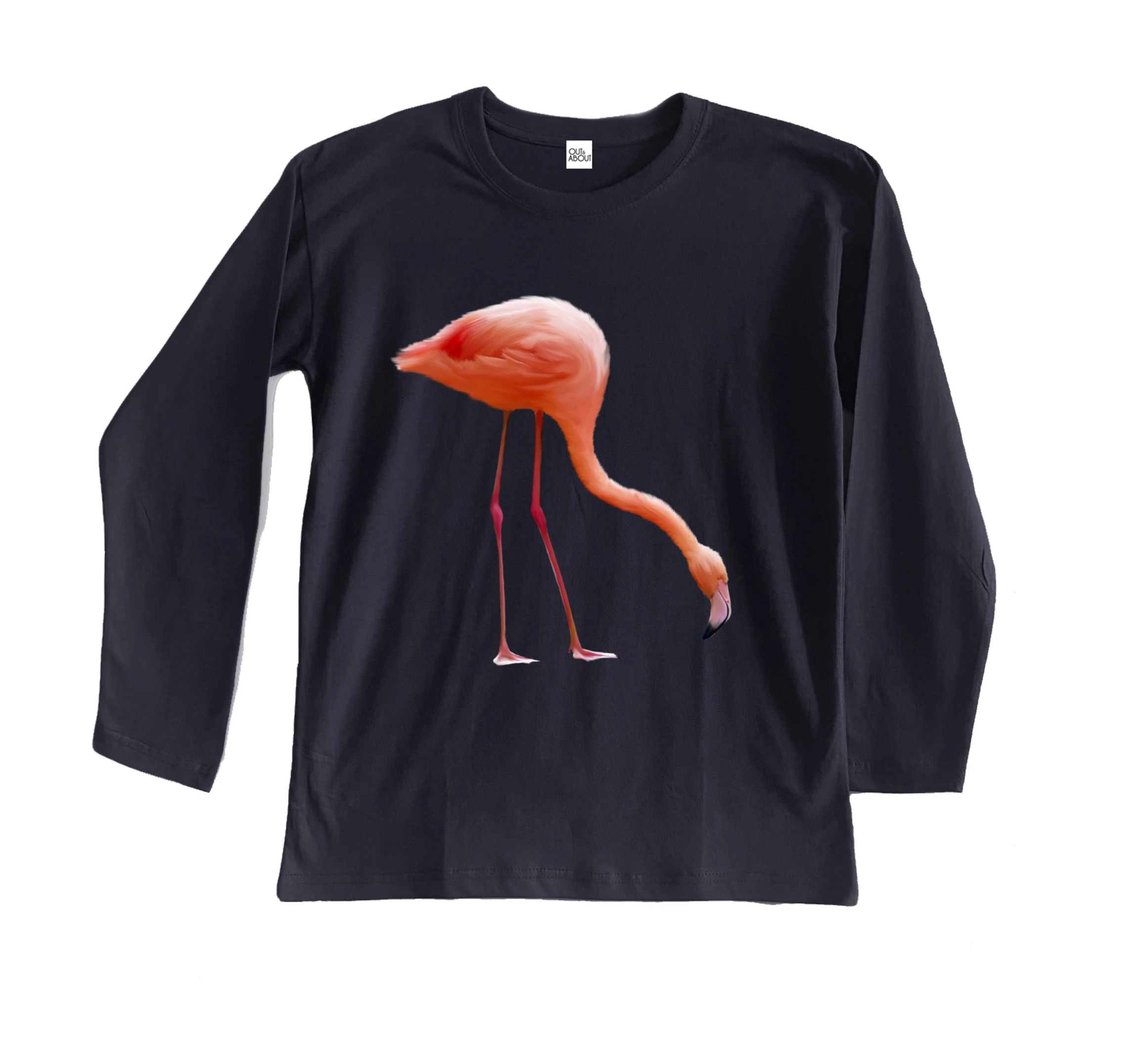 חולצה ארוכה פלמינגו מציאותי חולצה ארוכה פלמינגו מציאותי