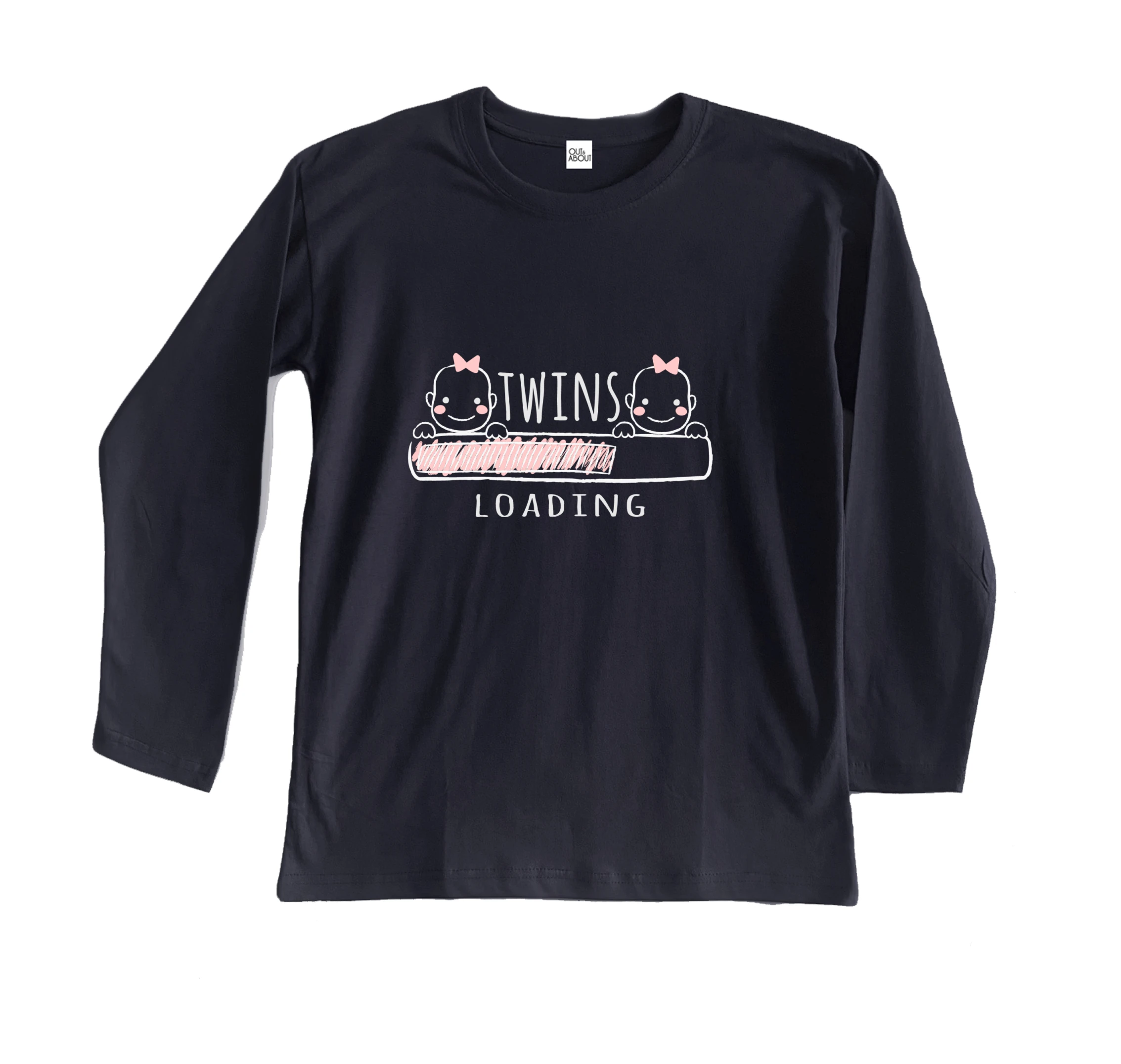 חולצה ארוכה טוען תאומות חולצה ארוכה טוען תאומות