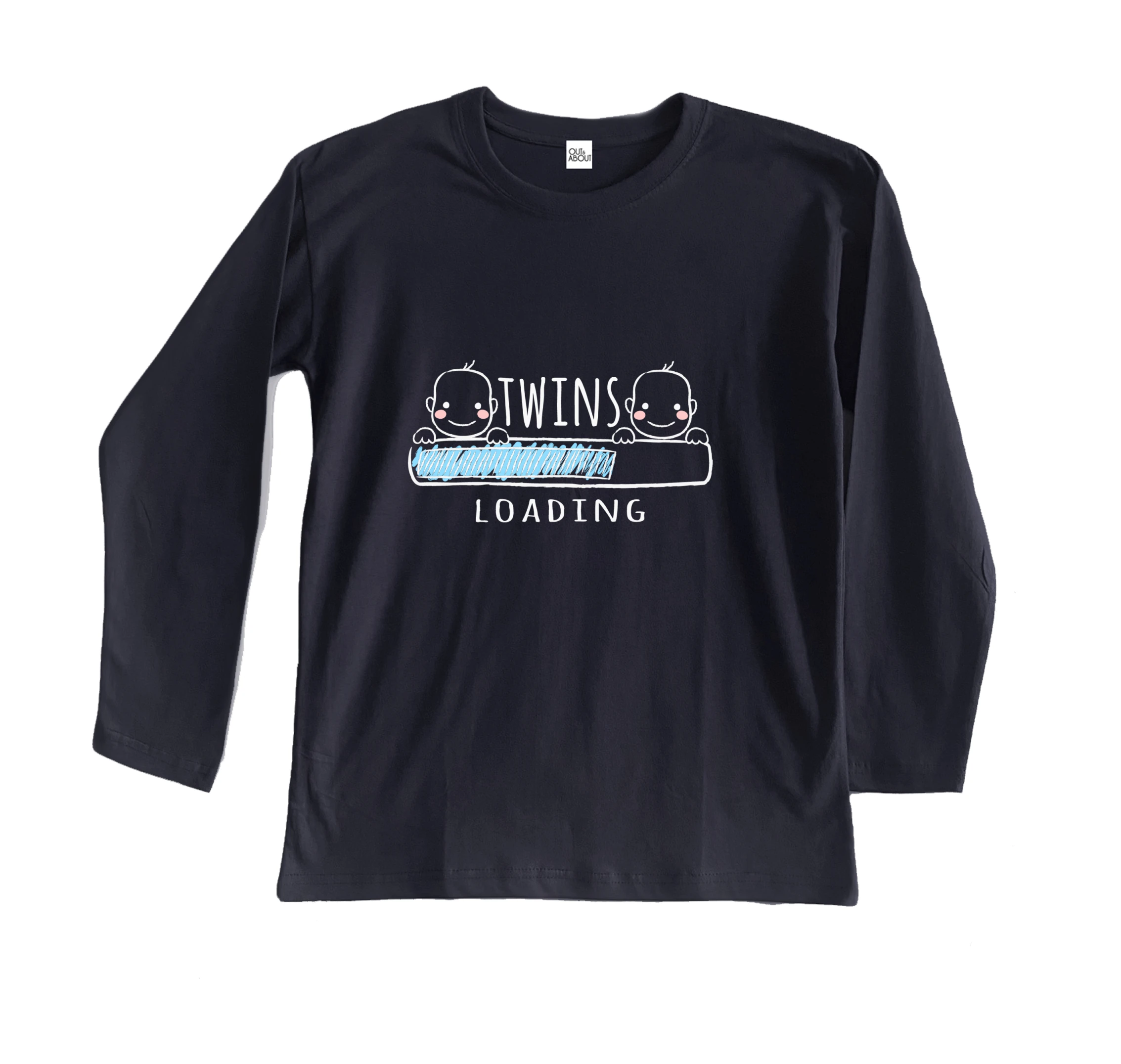 חולצה ארוכה טוען תאומים חולצה ארוכה טוען תאומים