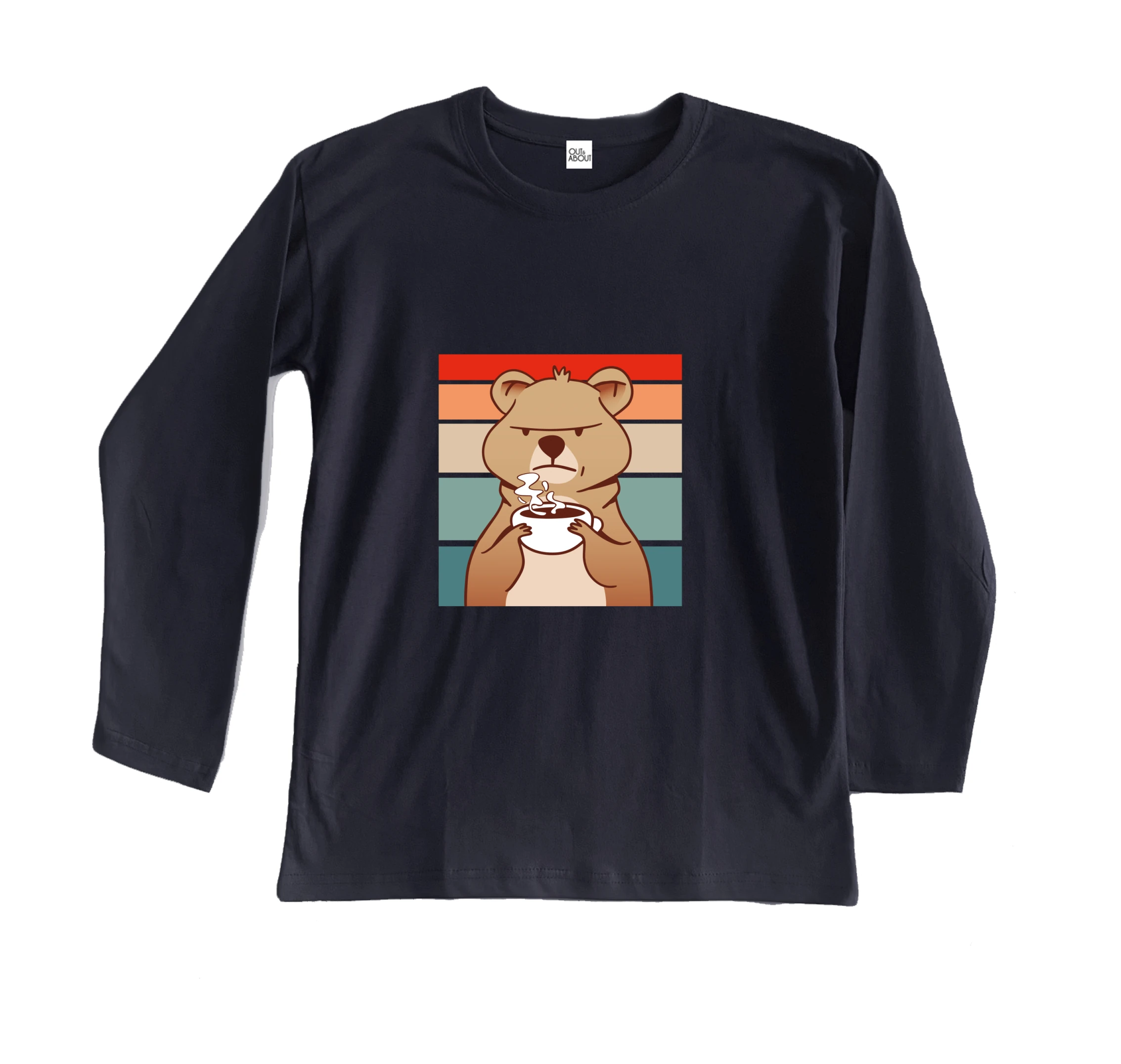 חולצה ארוכה קוואקה רטנונית קפה חולצה ארוכה קוואקה רטנונית קפה