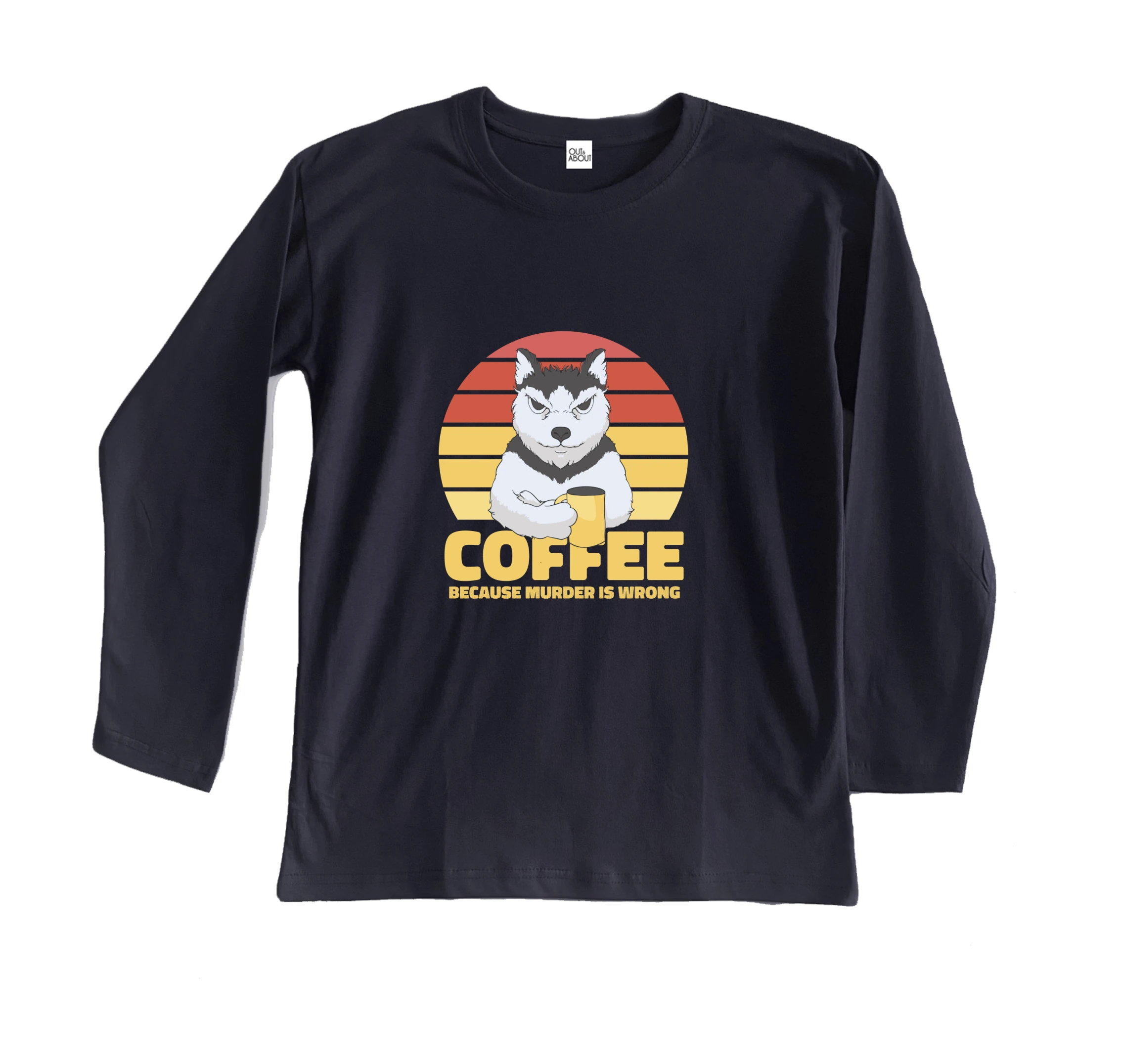 חולצה ארוכה קפה נגד רצח