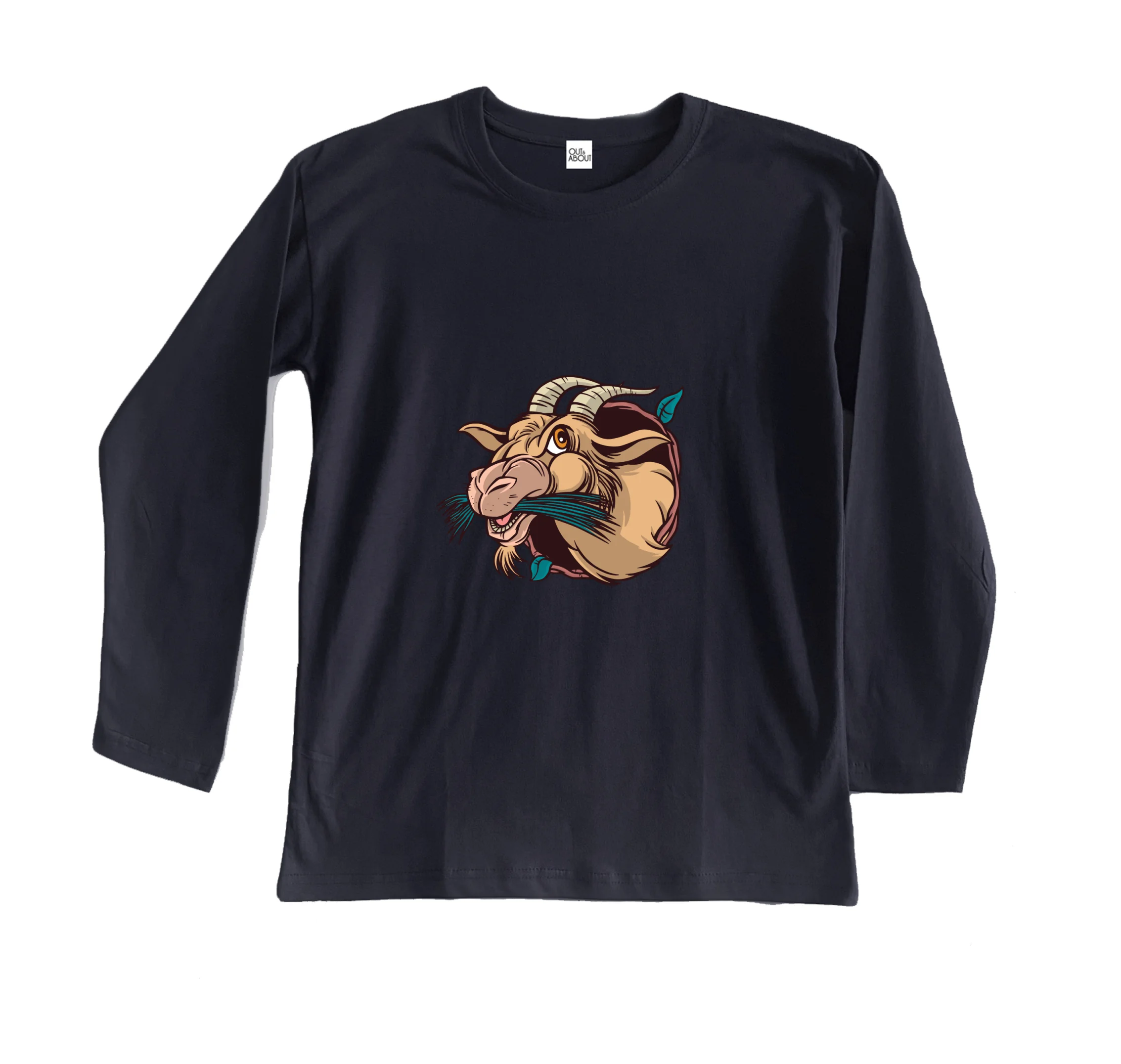 חולצה ארוכה תיש אוכל עשב חולצה ארוכה תיש אוכל עשב