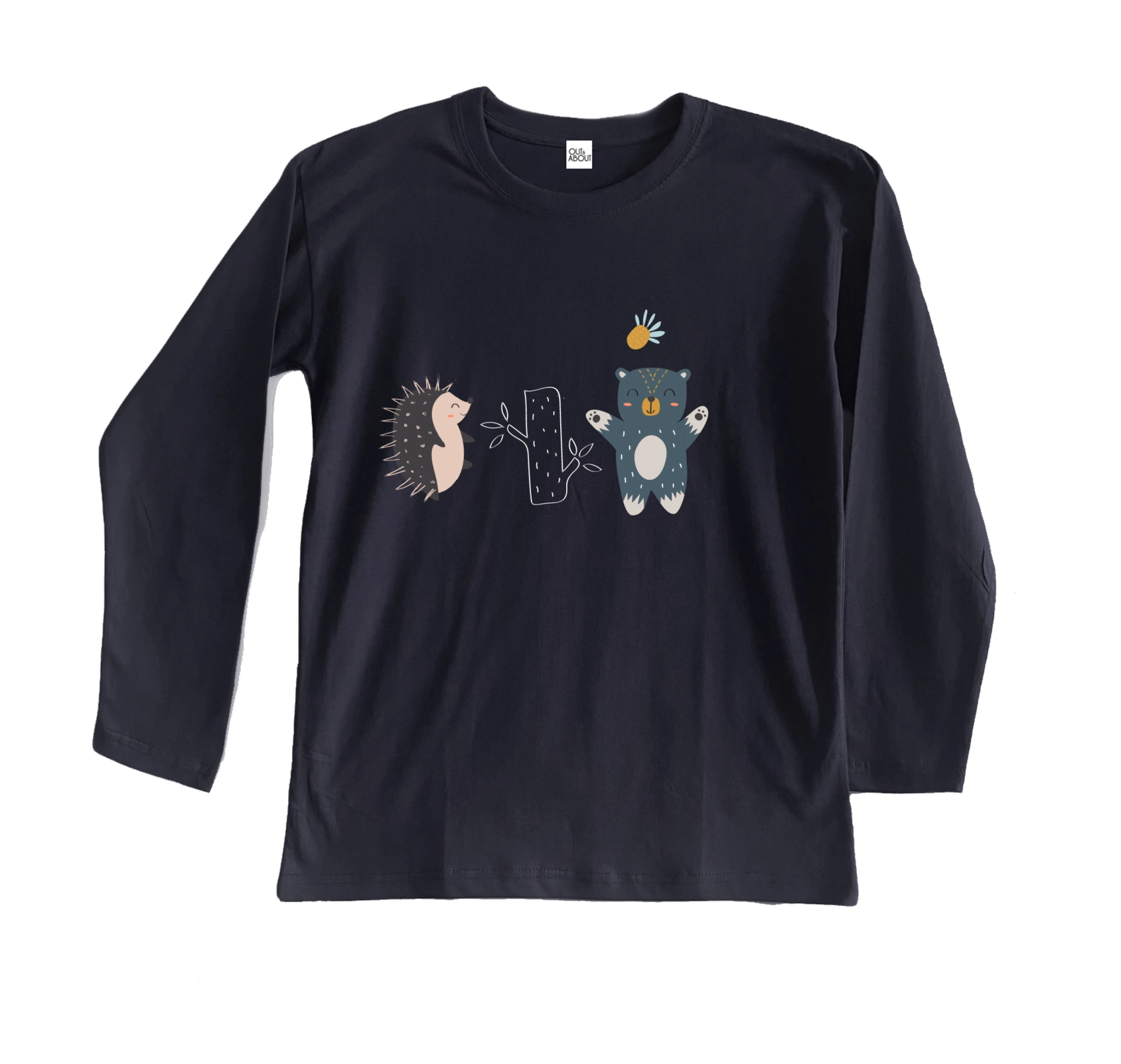 חולצה ארוכה חיות יער רוקדות 2 חולצה ארוכה חיות יער רוקדות 2