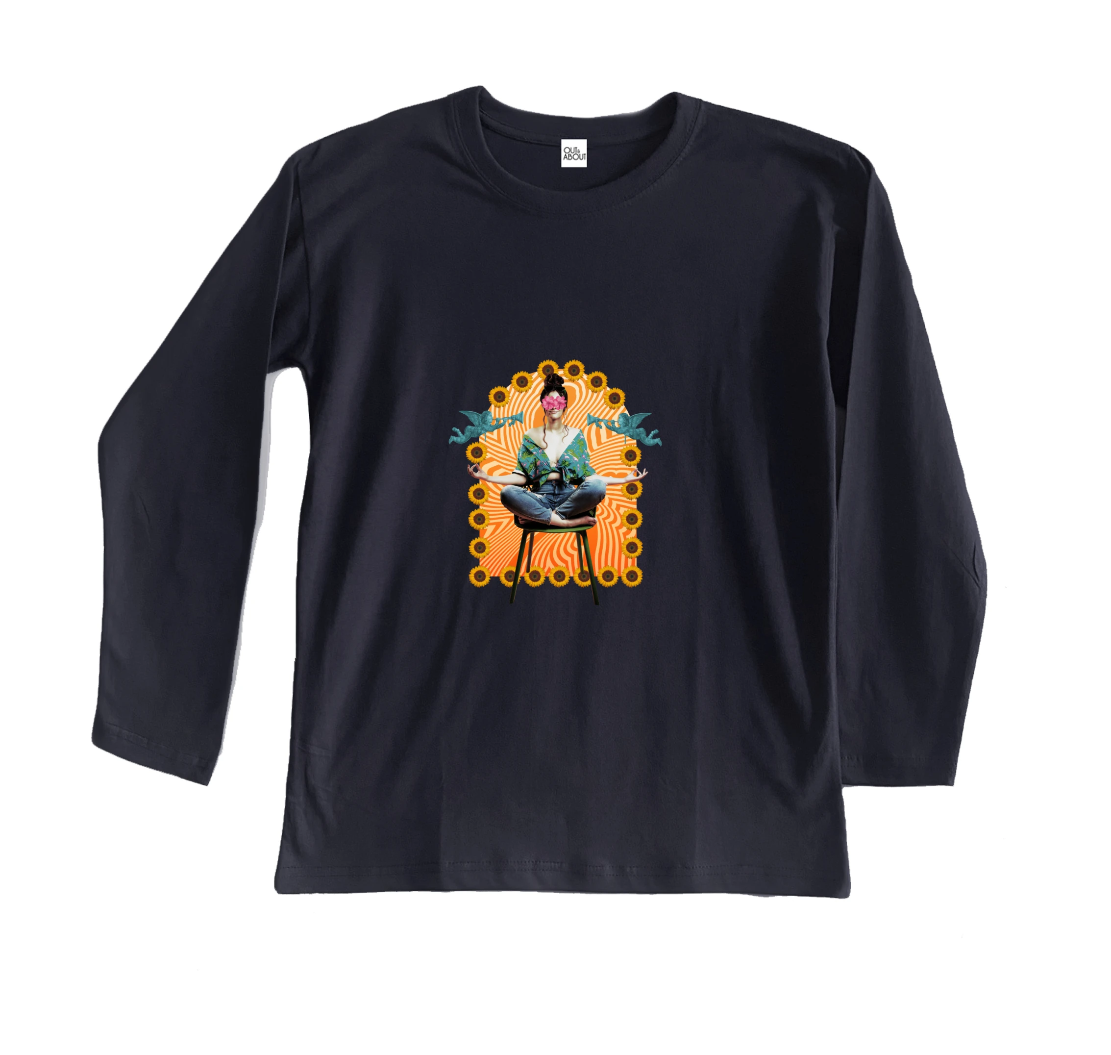 חולצה ארוכה גרובית מדיטציה חולצה ארוכה גרובית מדיטציה