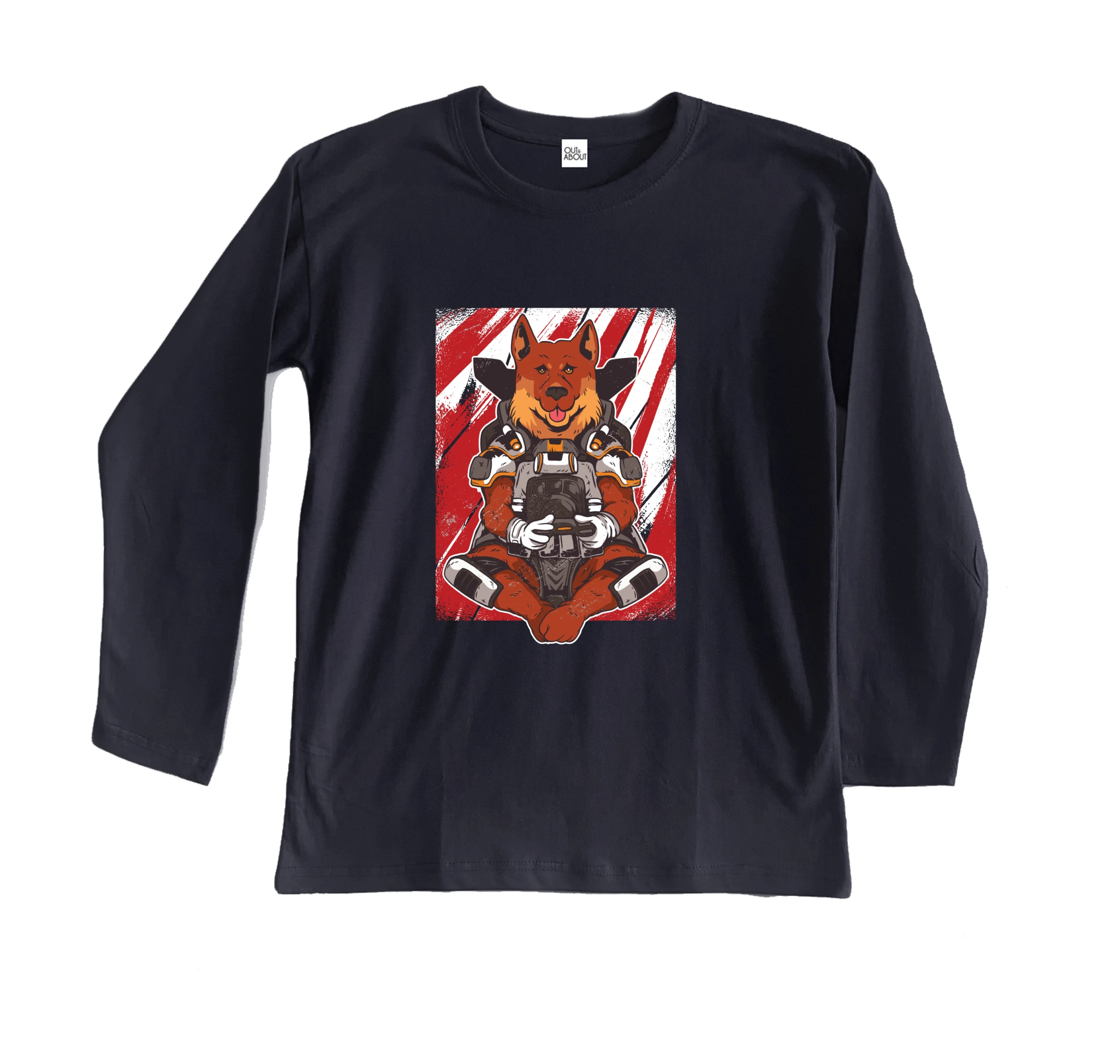 חולצה ארוכה גיימינג רועה גרמני חולצה ארוכה גיימינג רועה גרמני