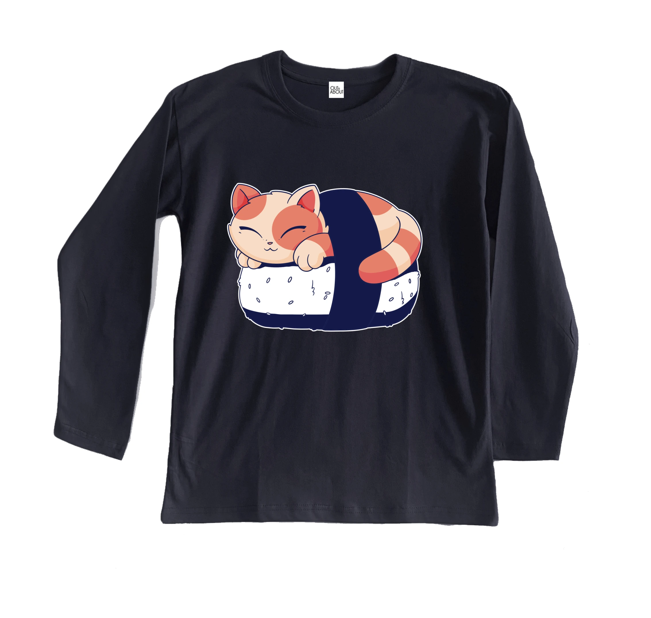 חולצה ארוכה חתול סושי