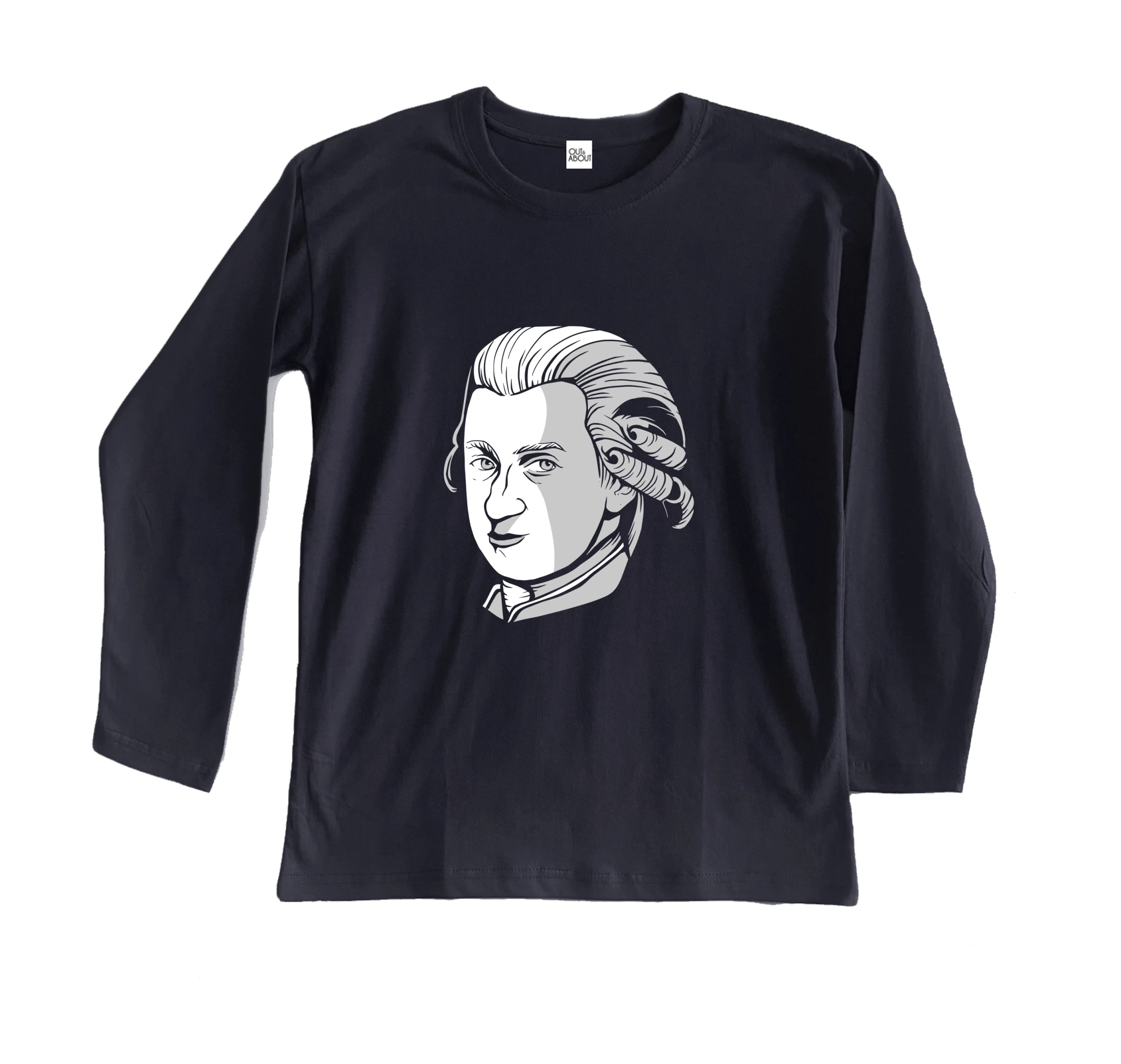 חולצה ארוכה מוצארט איור חולצה ארוכה מוצארט איור