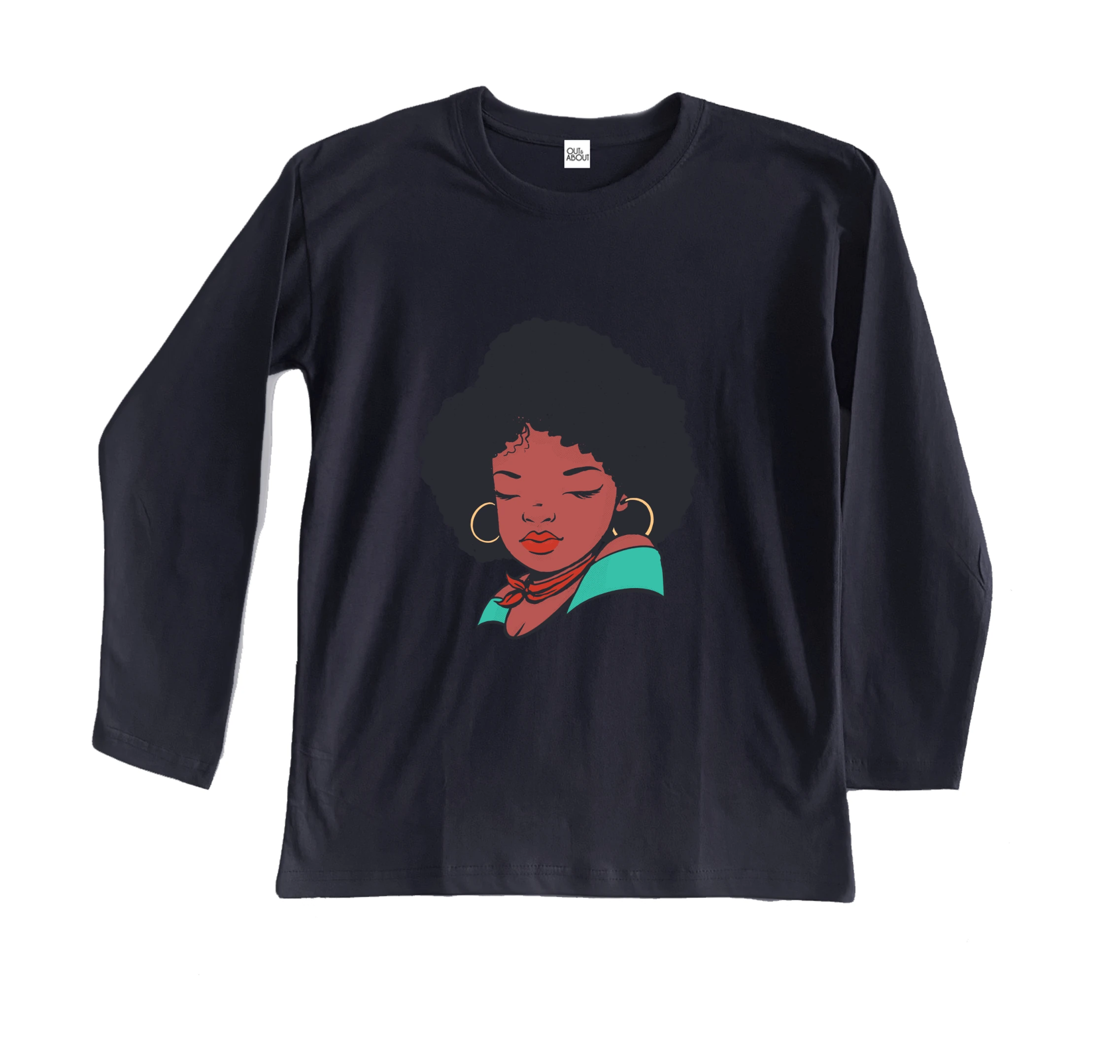 חולצה ארוכה אפריקן פופ ארט חולצה ארוכה אפריקן פופ ארט