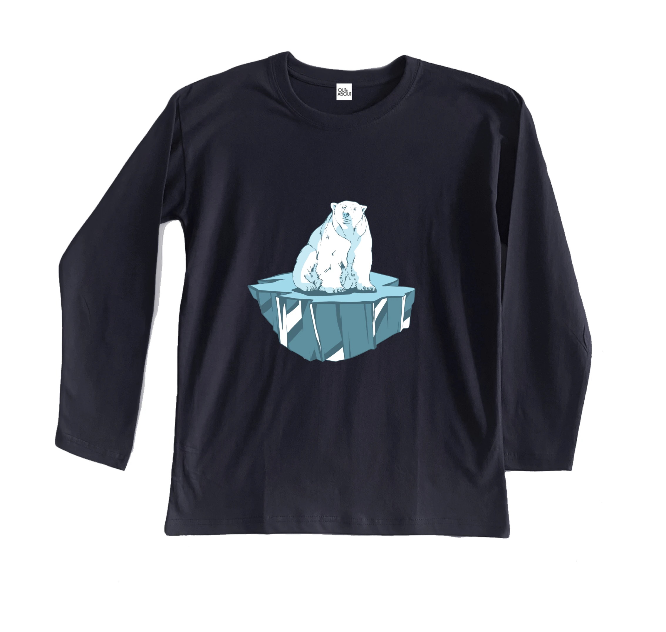 חולצה ארוכה דב על קרחון חולצה ארוכה דב על קרחון