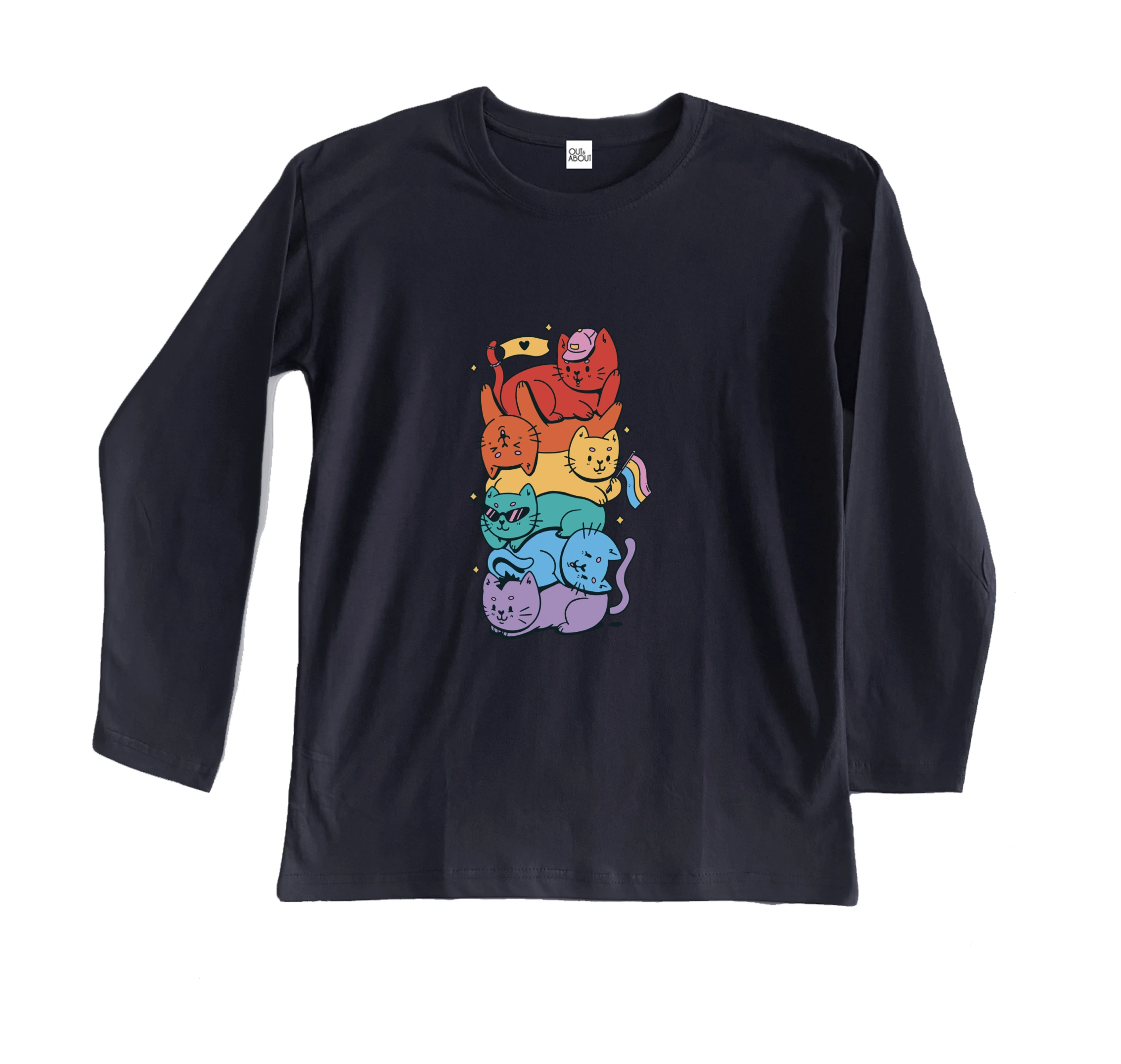 חולצה ארוכה pride cats