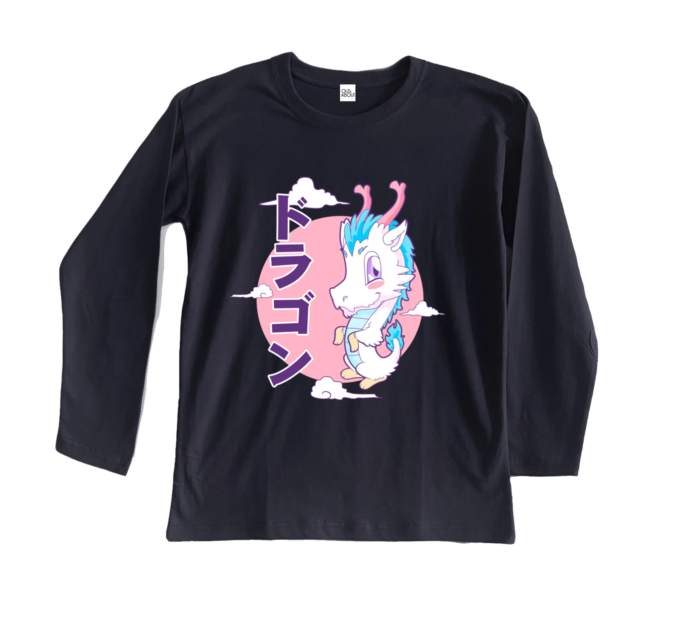 חולצה ארוכה דרקון וורוד חולצה ארוכה דרקון וורוד