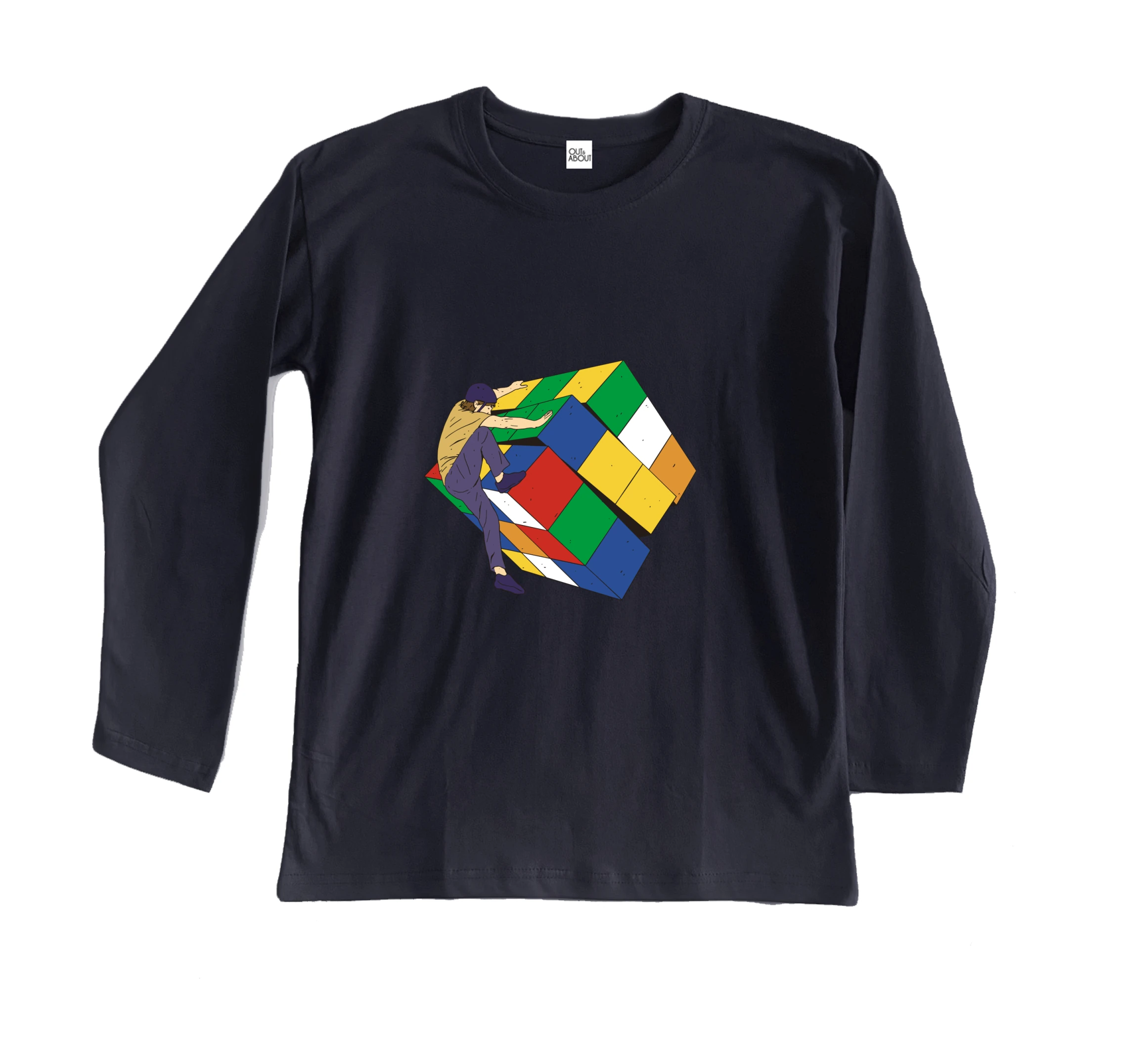 חולצה ארוכה טיפוס על קובייה הונגרית חולצה ארוכה טיפוס על קובייה הונגרית