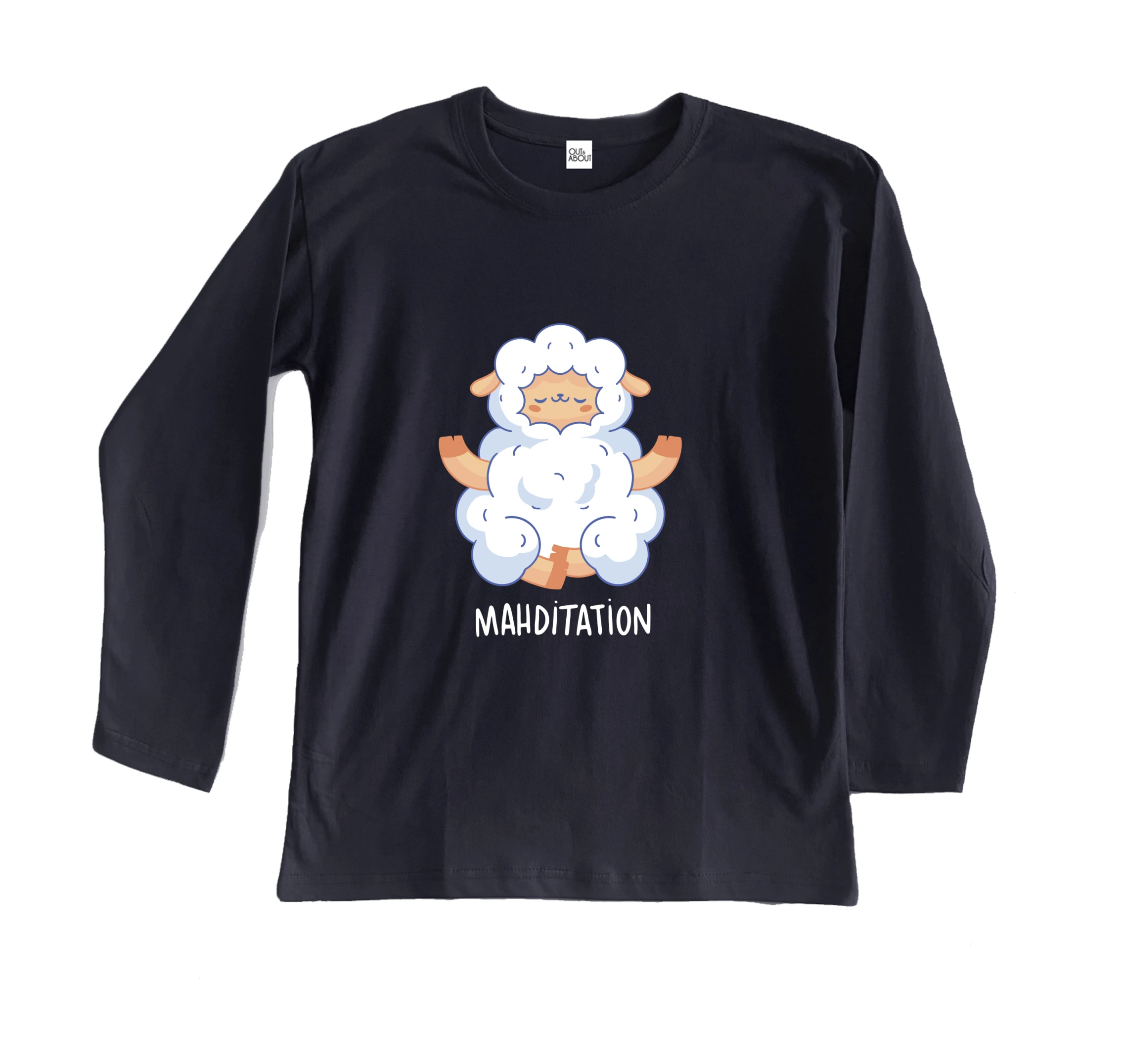 חולצה ארוכה כבשה במדיטציה חולצה ארוכה כבשה במדיטציה