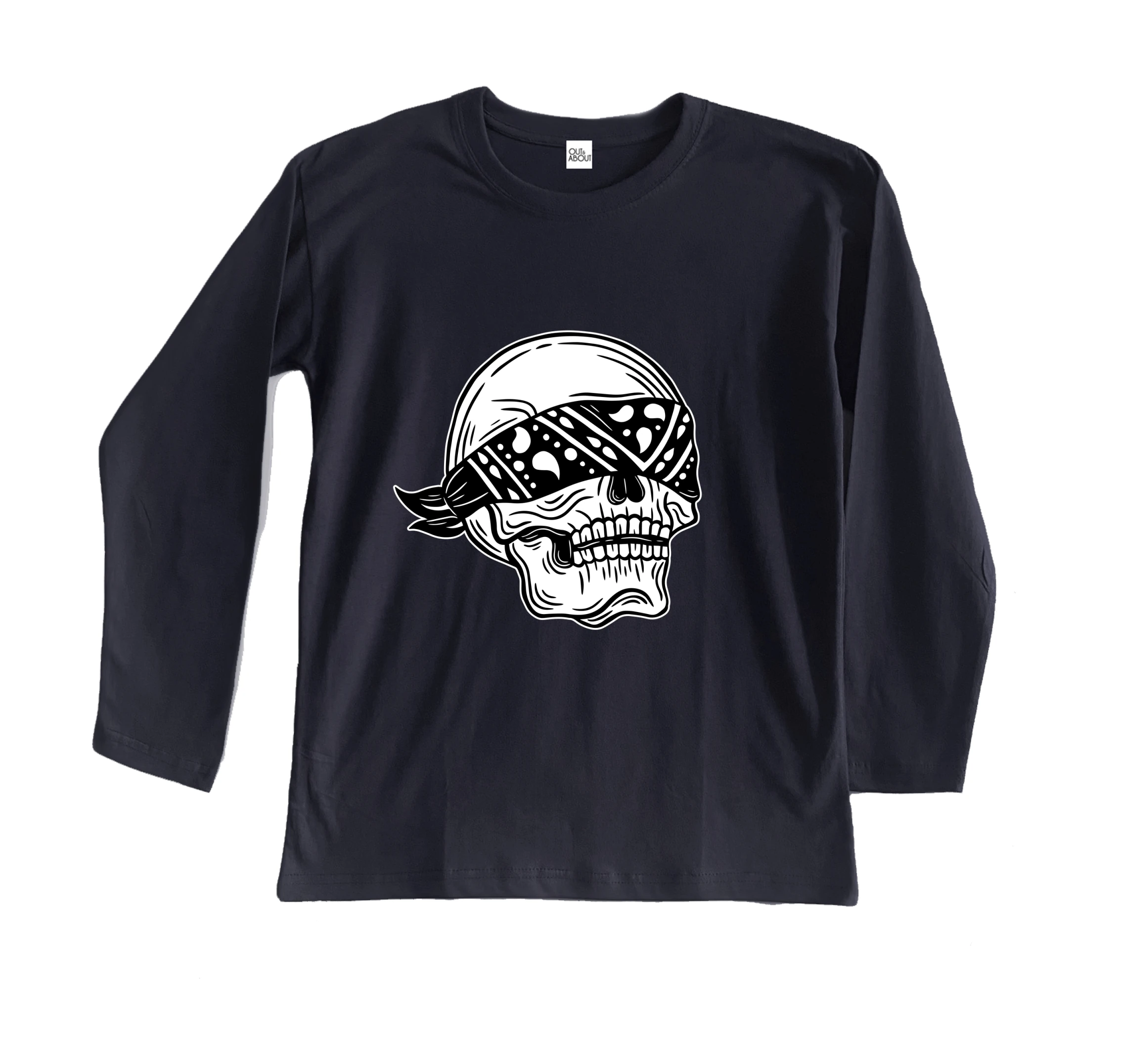 חולצה ארוכה גולגולת בנדנה חולצה ארוכה גולגולת בנדנה