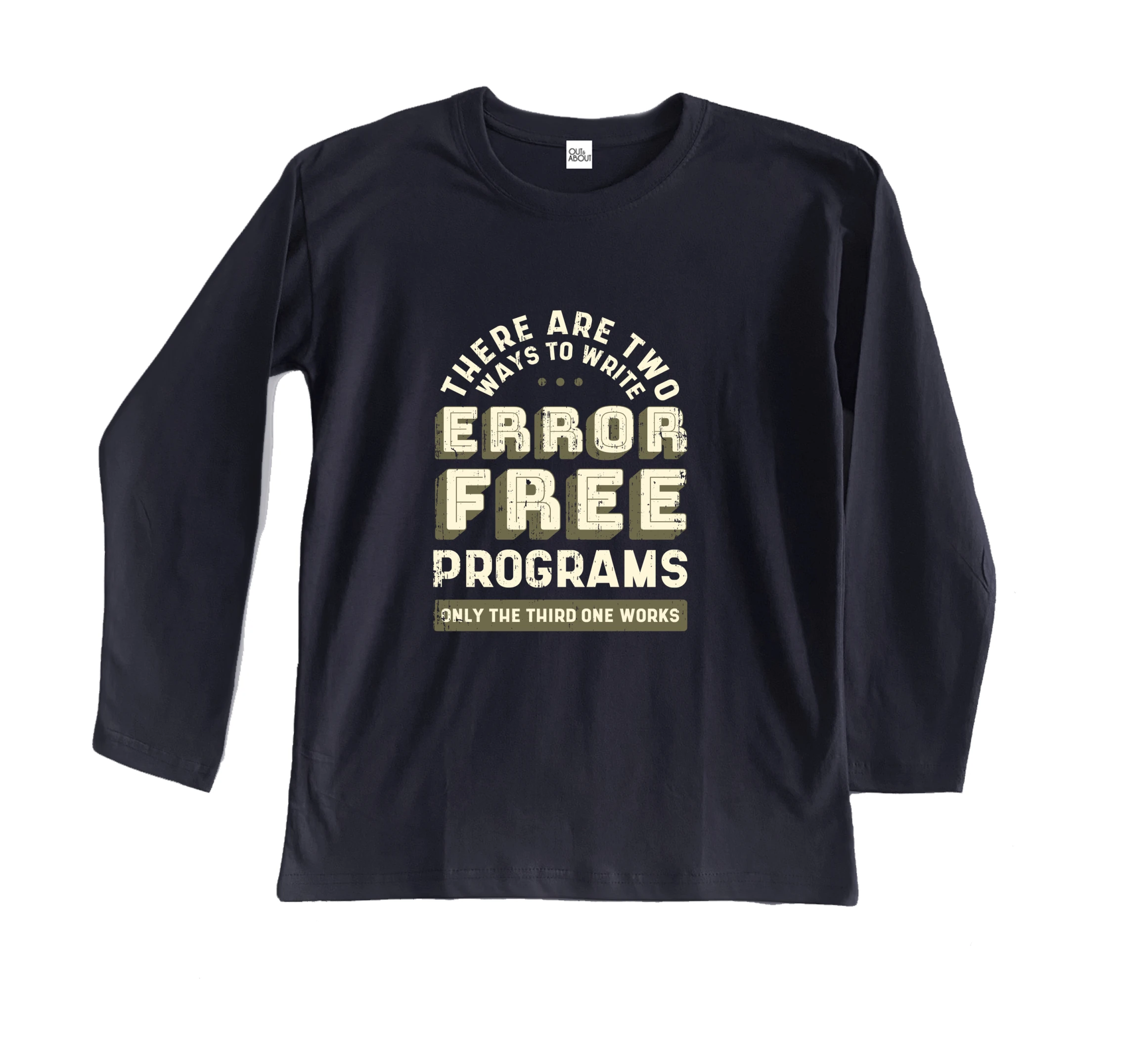 חולצה ארוכה תכנות נקי