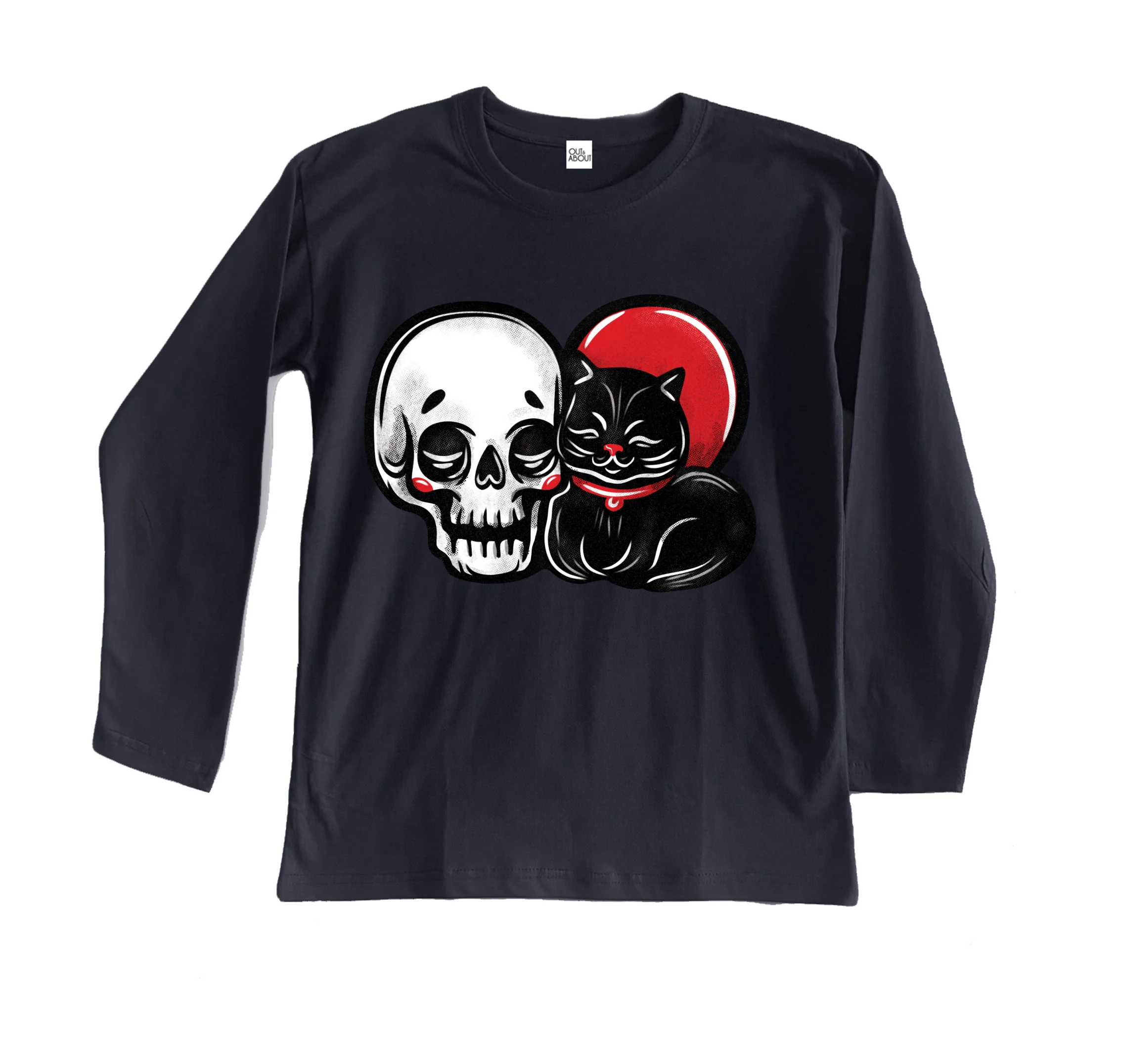 בייסיק ארוך skull cat love בייסיק ארוך skull cat love