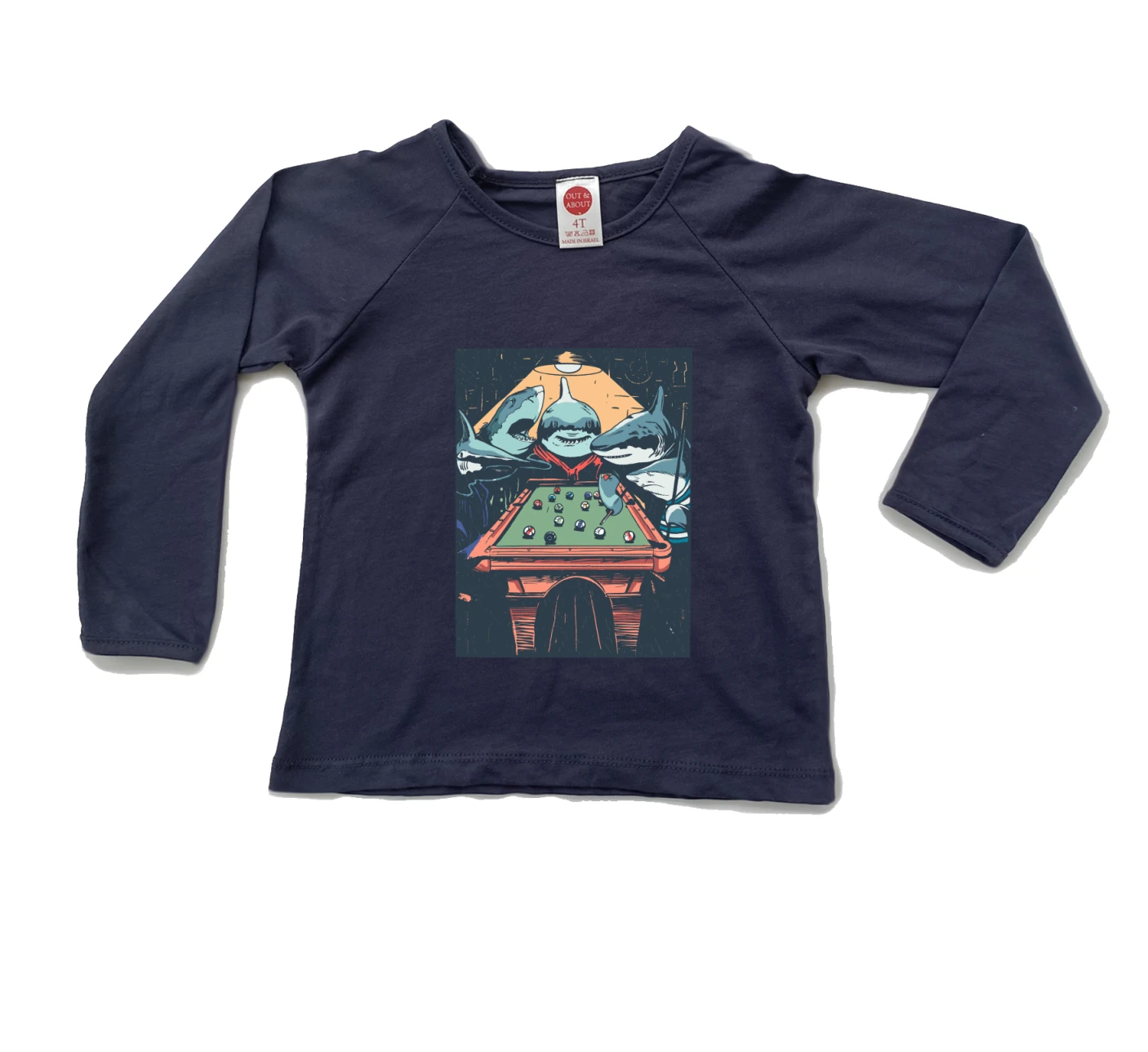 חולצת ילדים כרישים משחקים פול