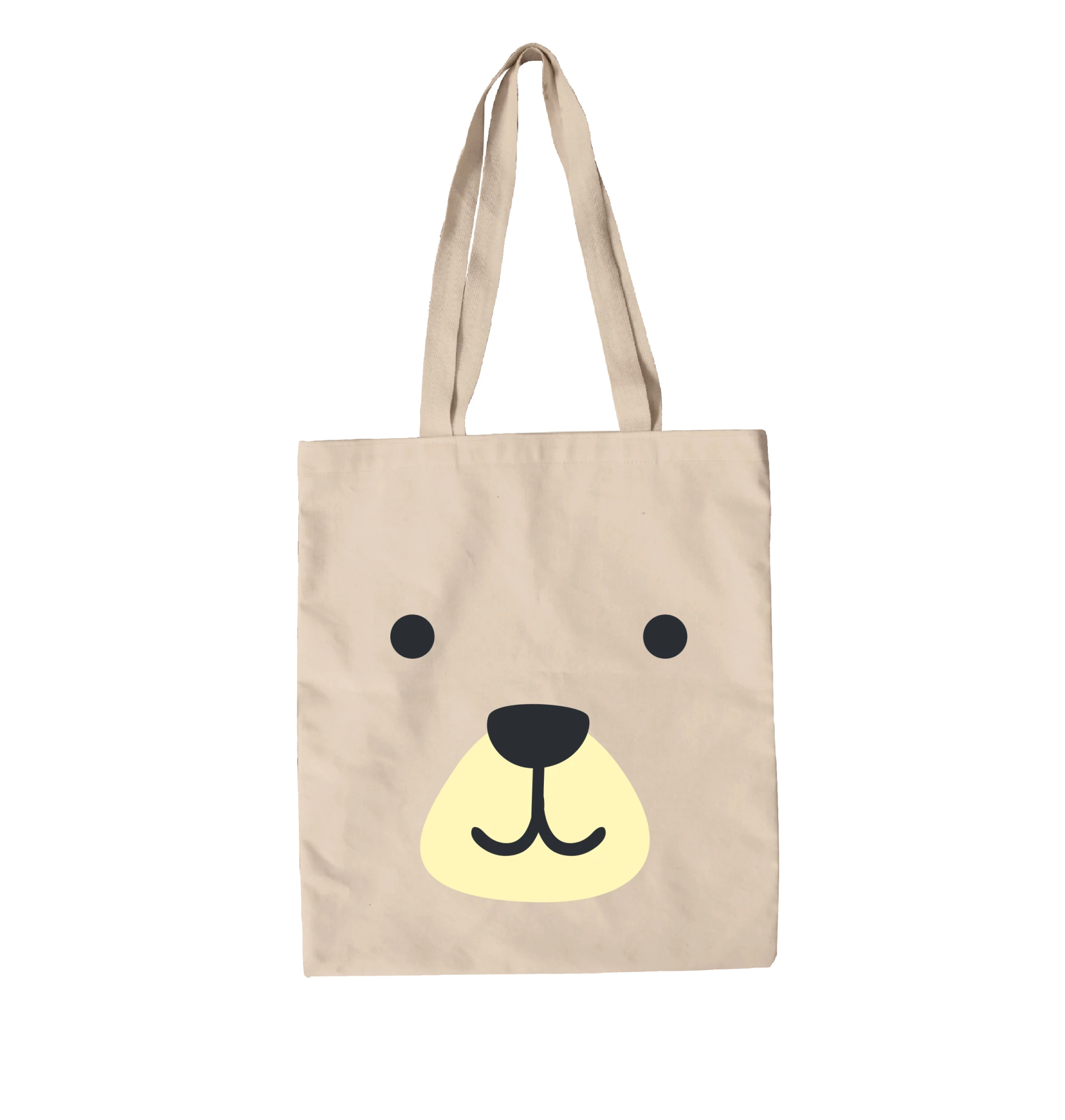 תיק בד פרצוף דובי