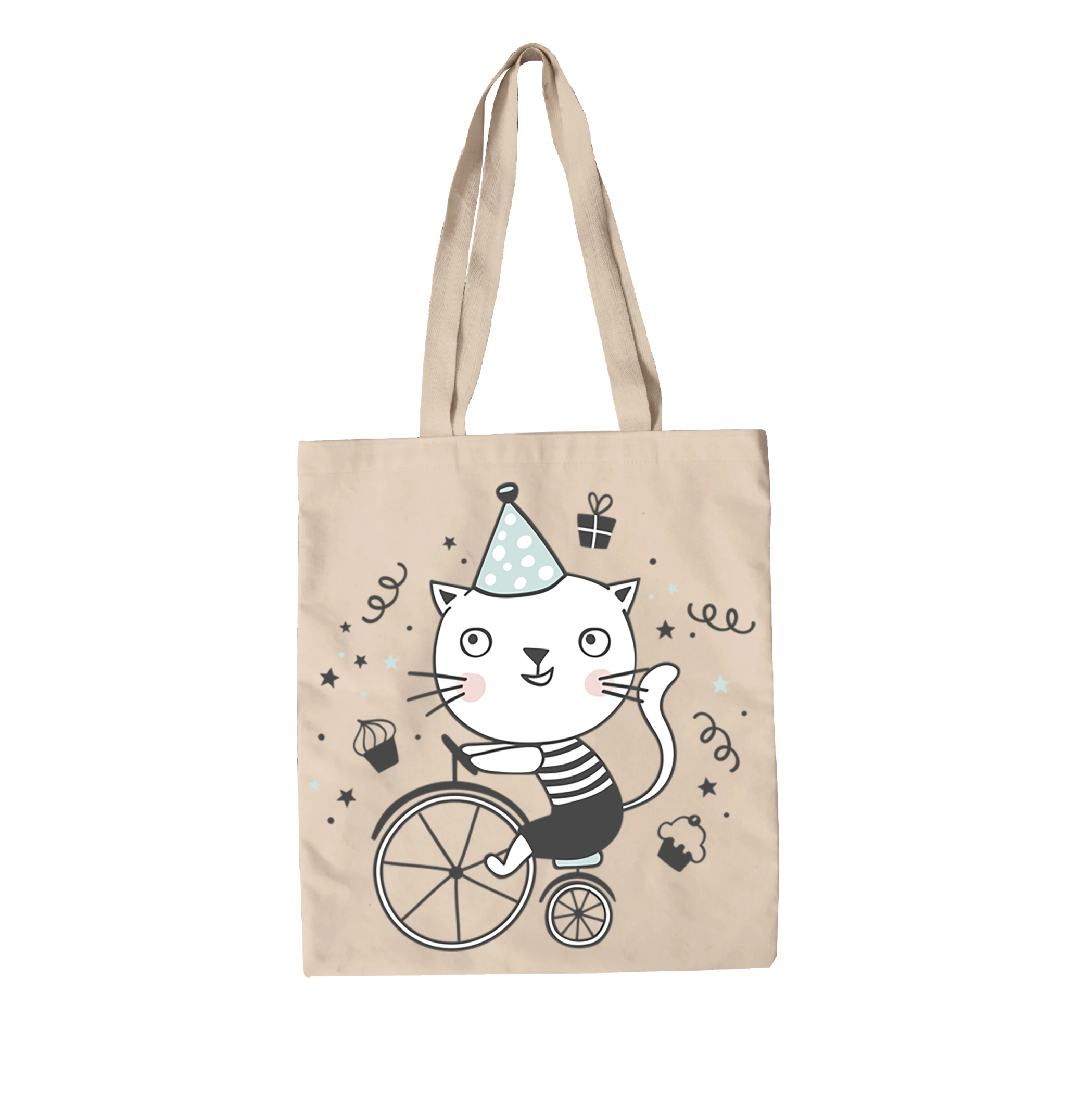 תיק בד חתול יום הולדת