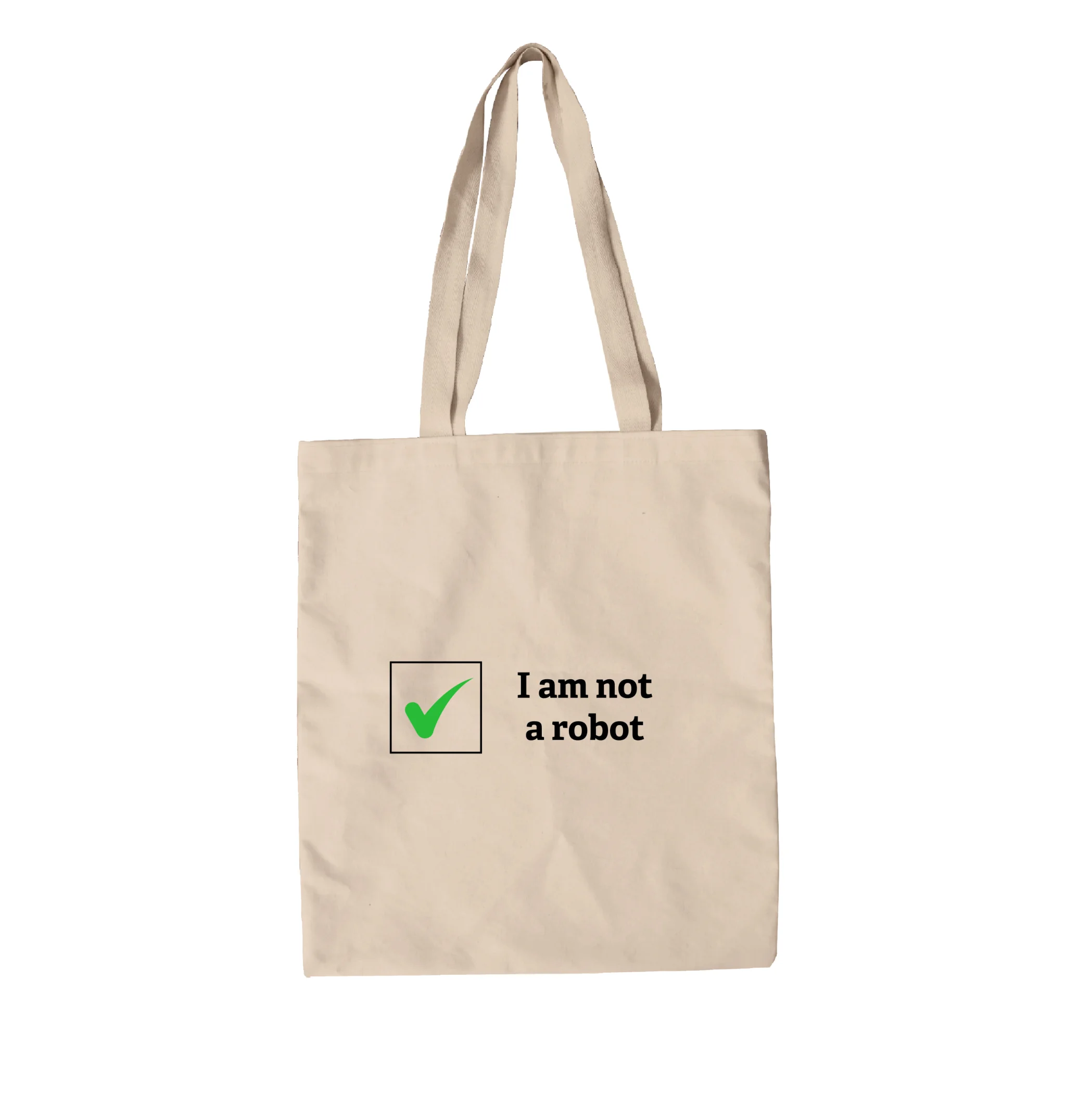 תיק בד I am not a robot