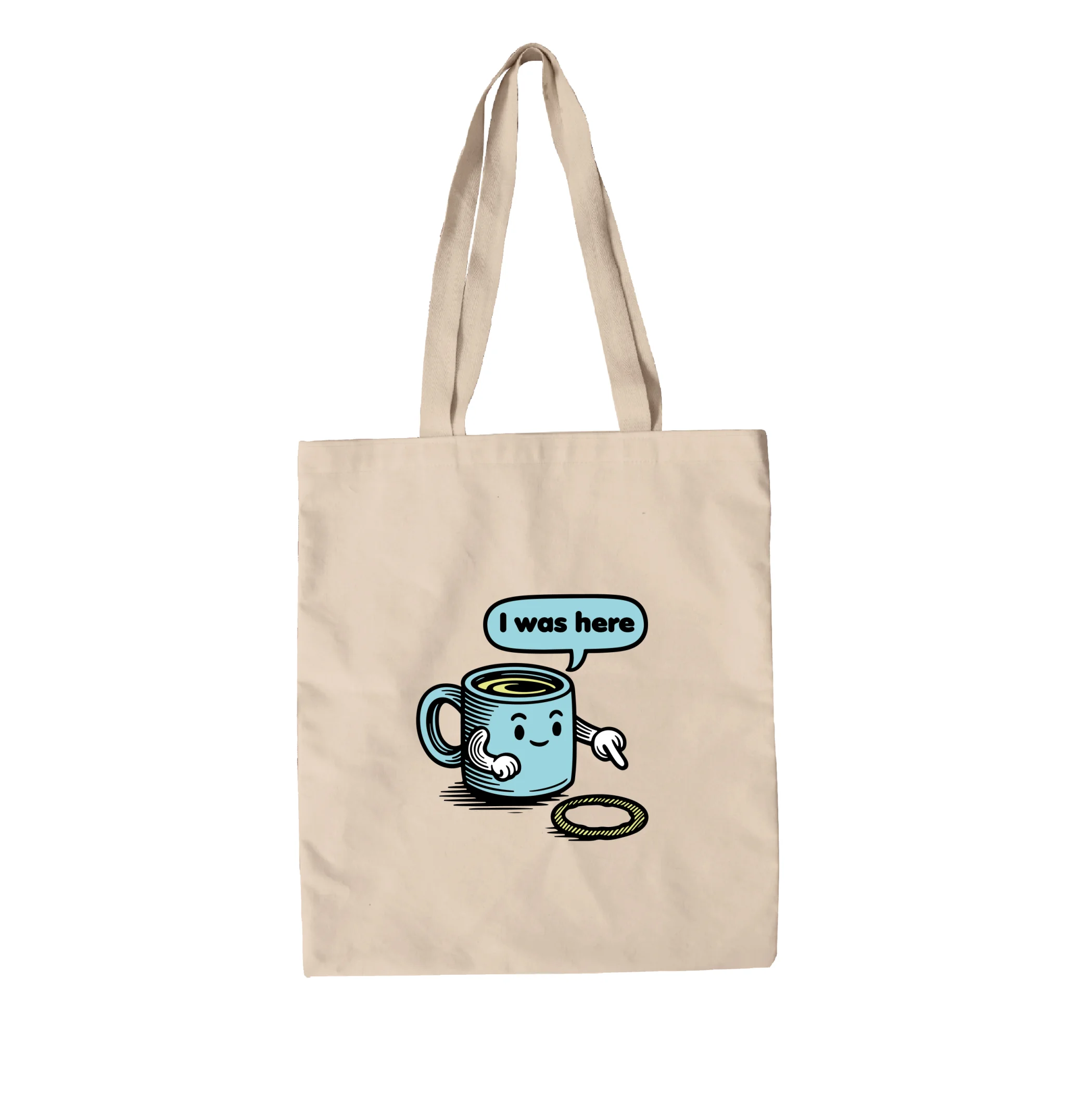 תיק בד כתם קפה בלי קוסטר