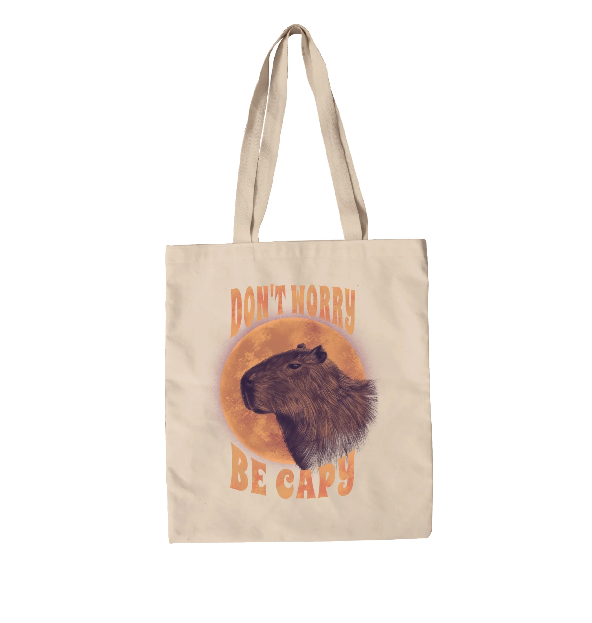 תיק בד dont worry be capy