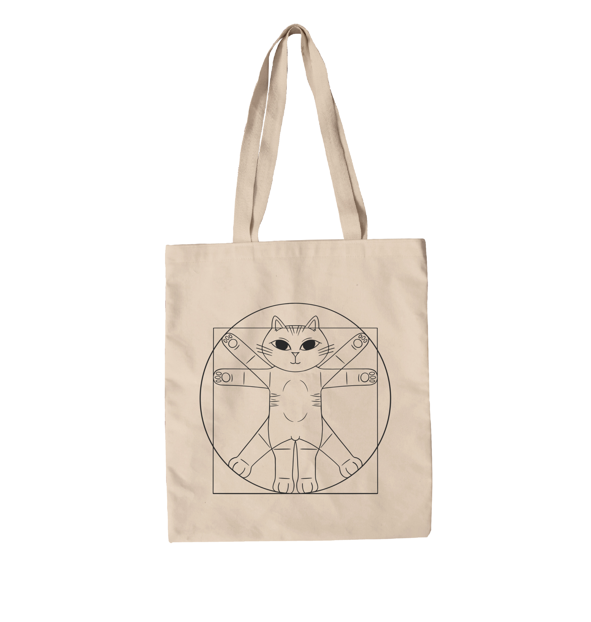 תיק בד חתול דה וינצי