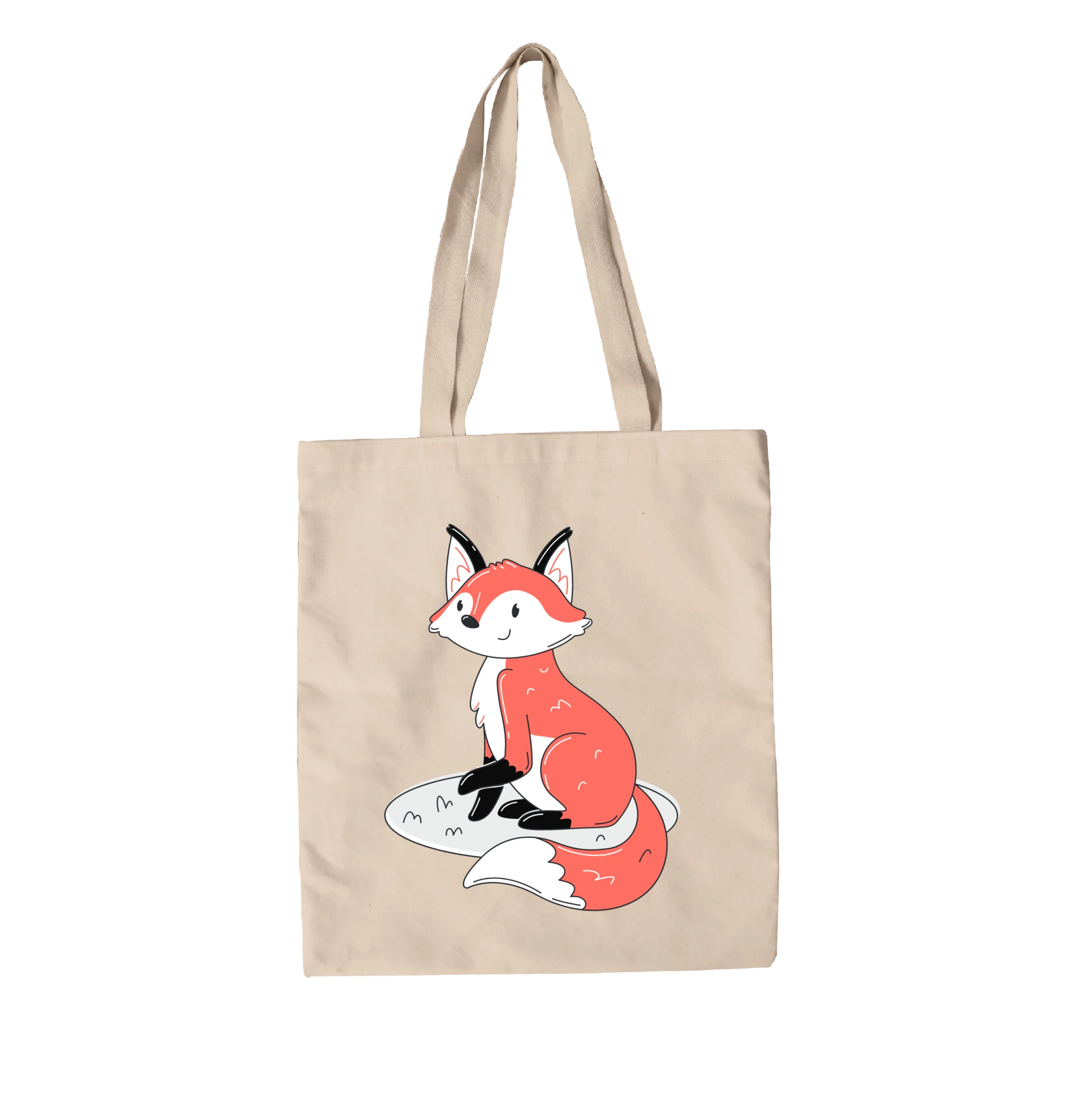 תיק בד שועל חמוד