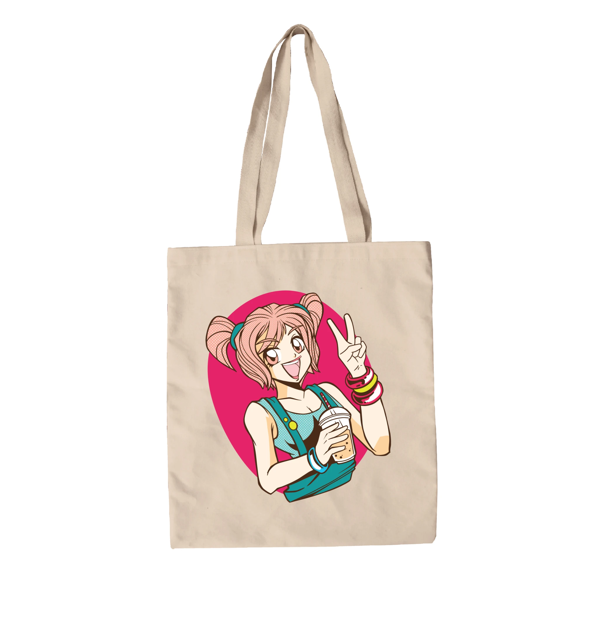 תיק בד אנימה תה