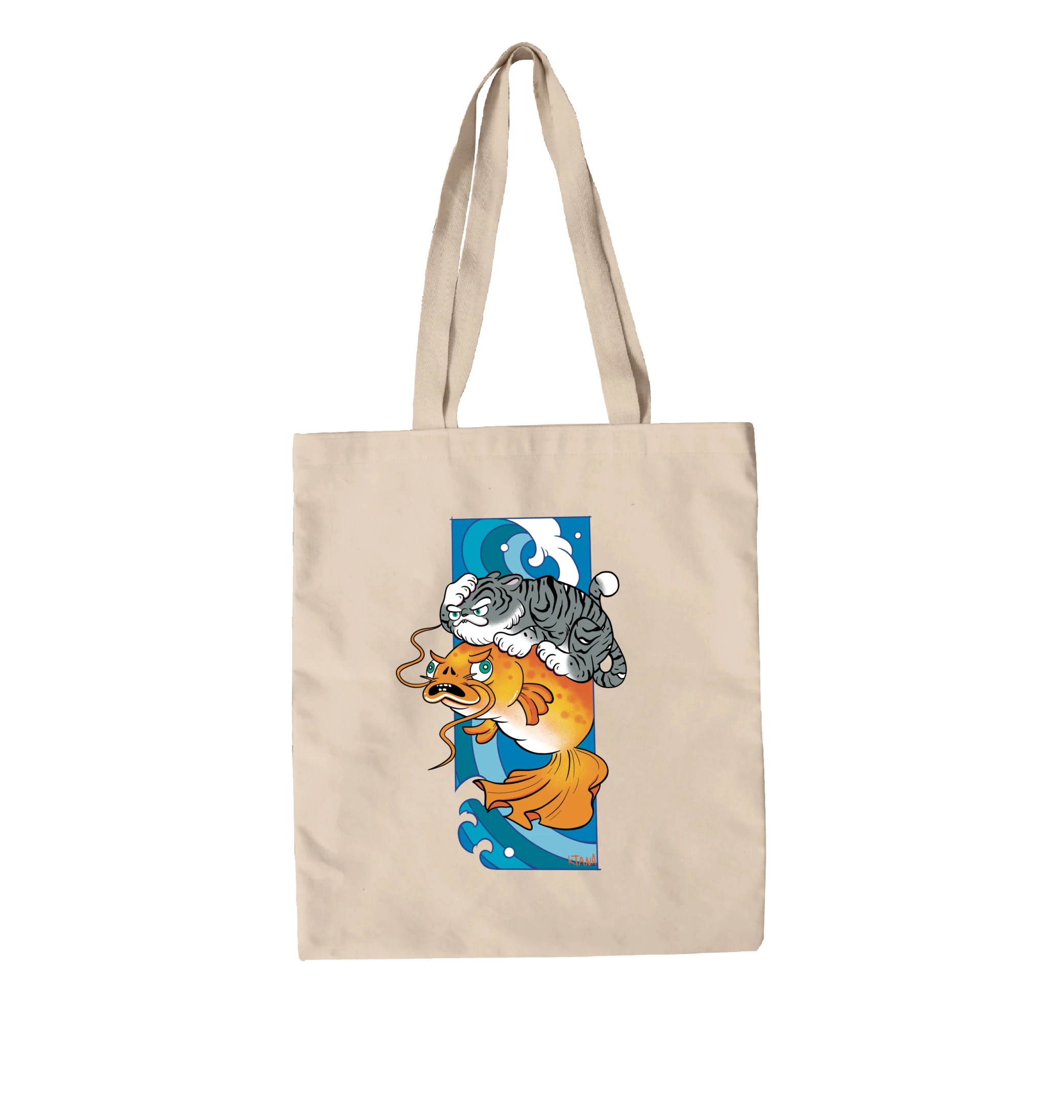 תיק בד Tiger koi