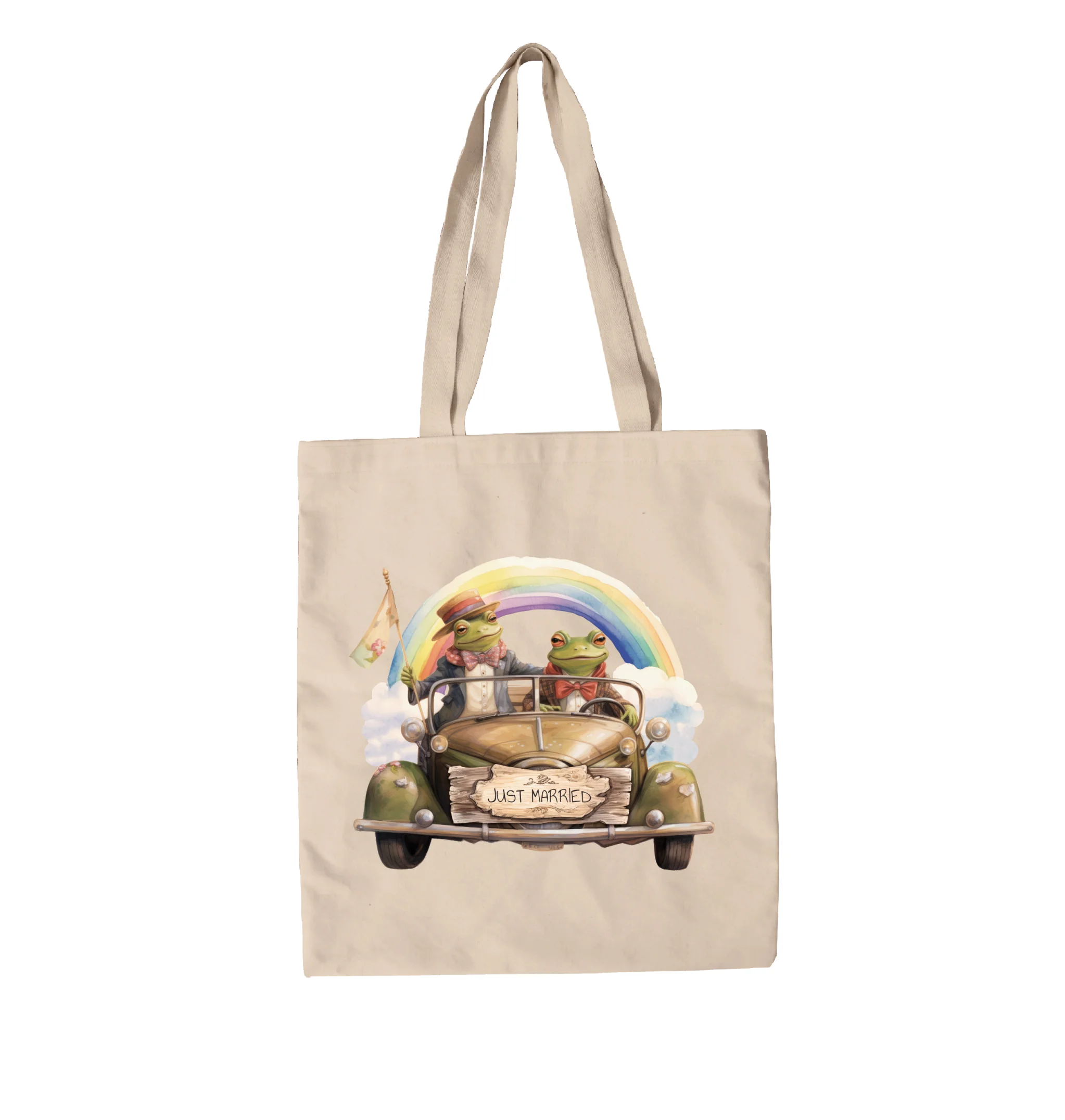 תיק בד just married