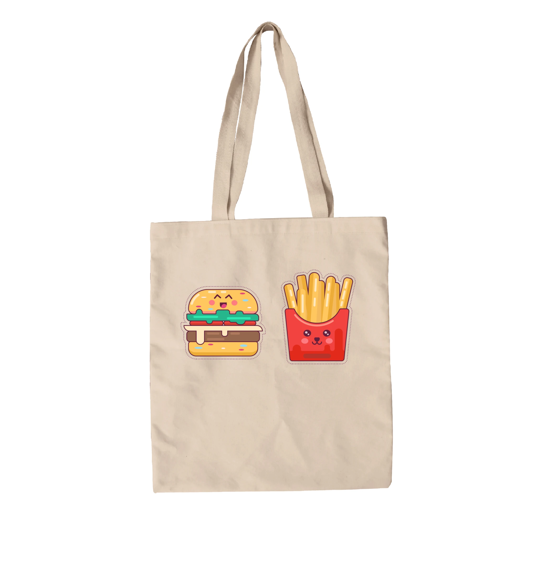 תיק בד kawaii fast food