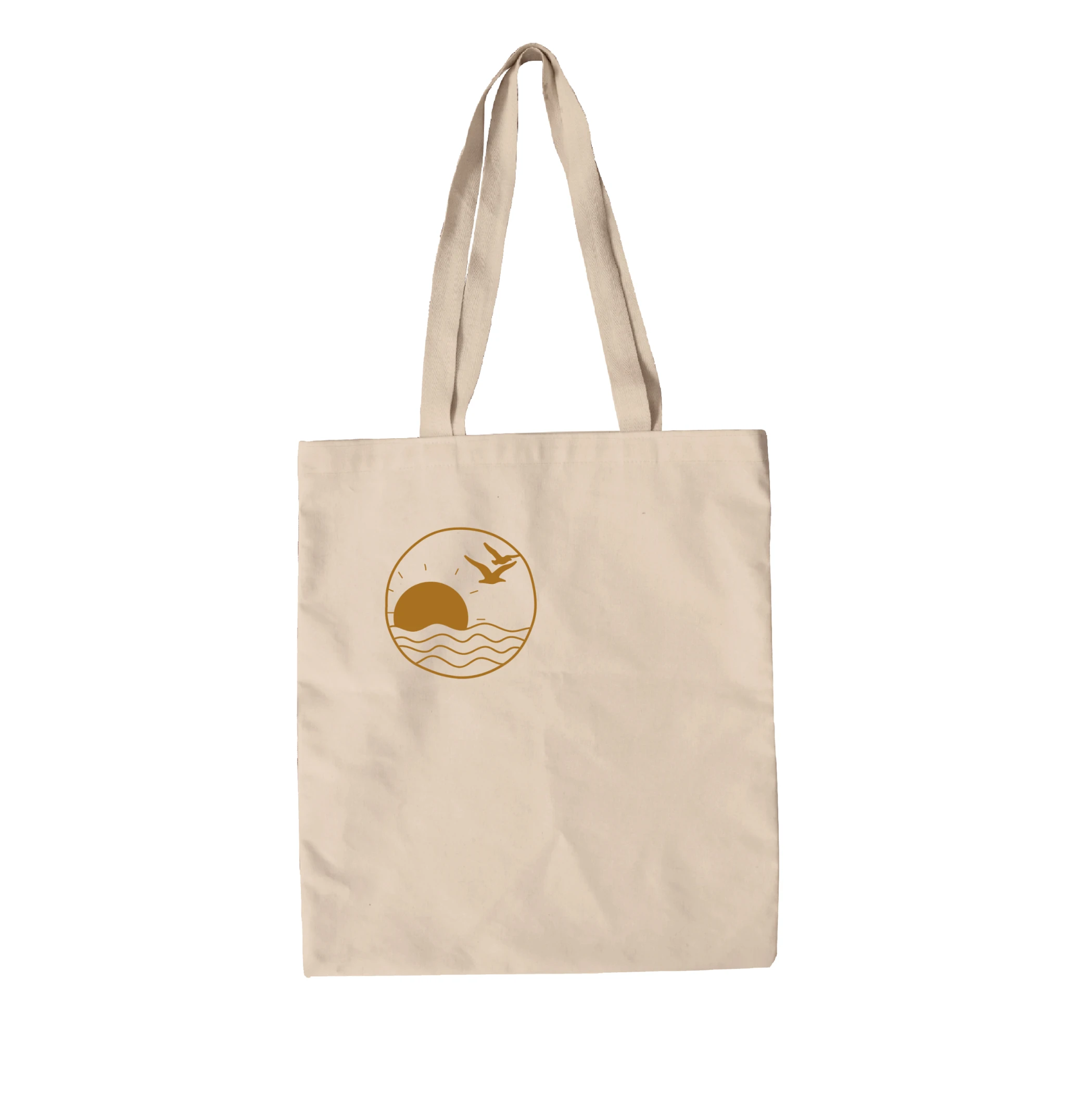 תיק בד שקיעה בים